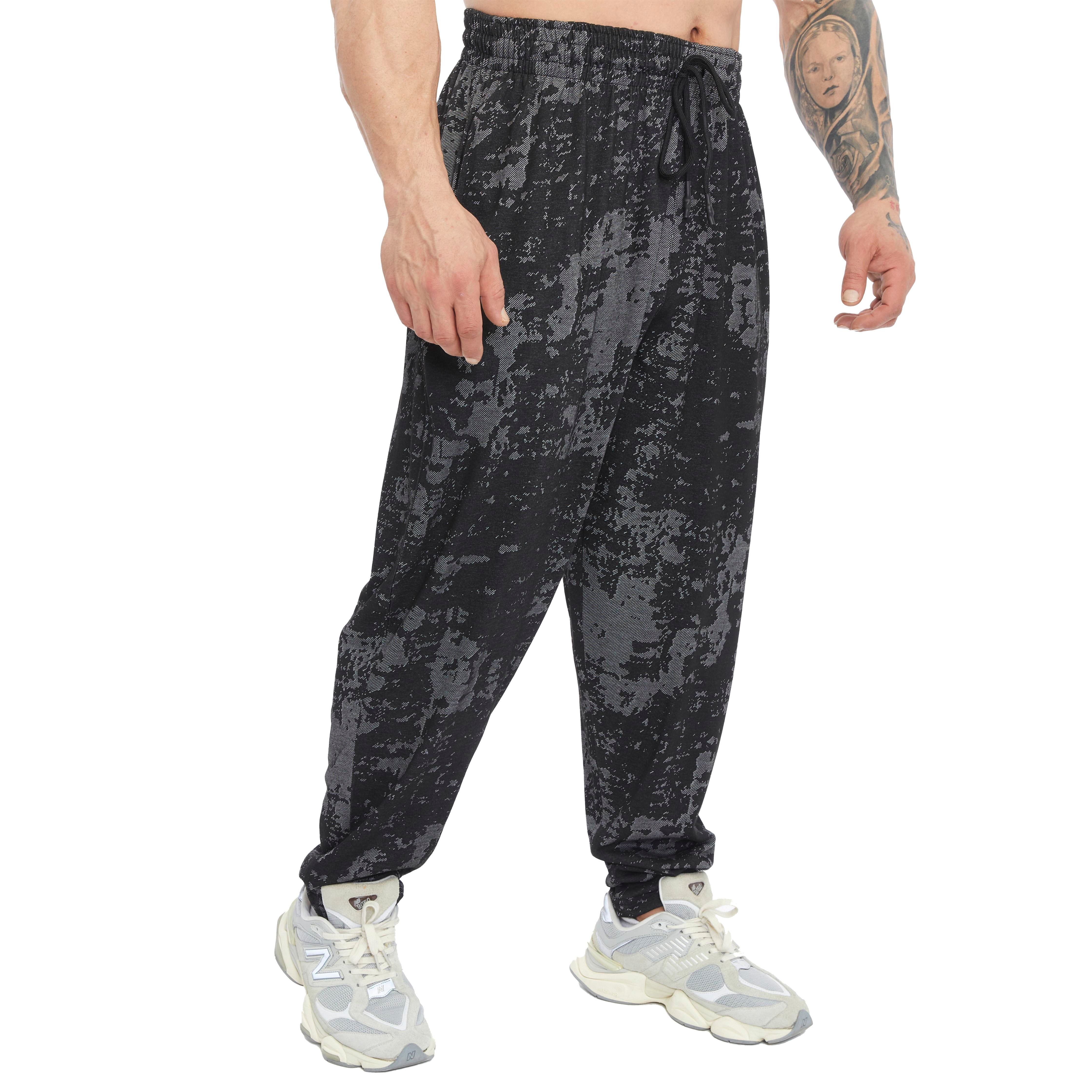 Men's Loose Fit Technical Camo Baggy Pants 