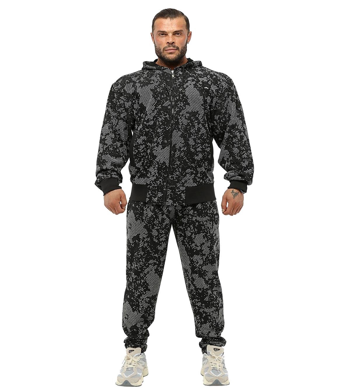 Men's Loose Fit, Textured Winter Sweatpants