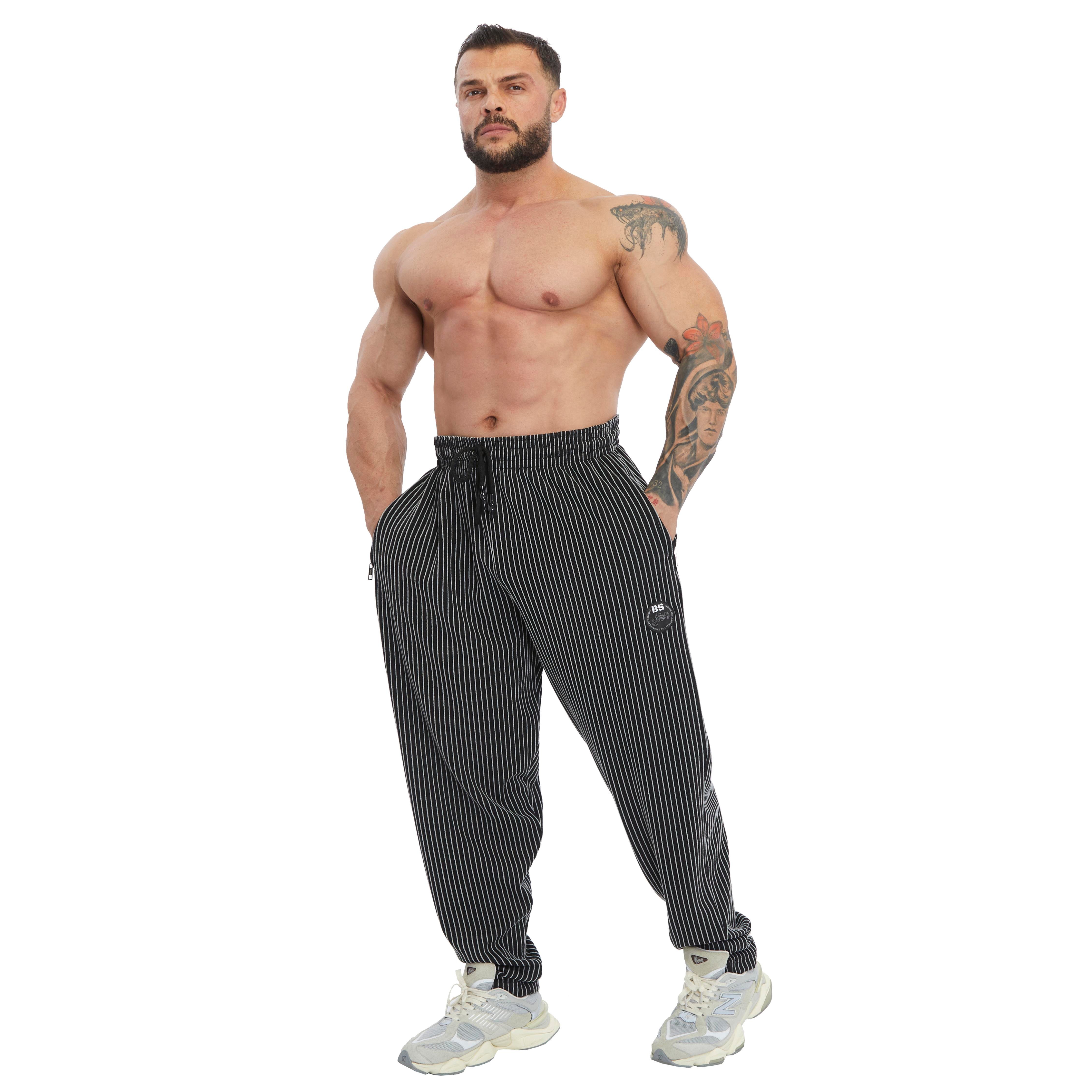 Men's Loose Fit Winter Sweatpants with Zippered Pockets