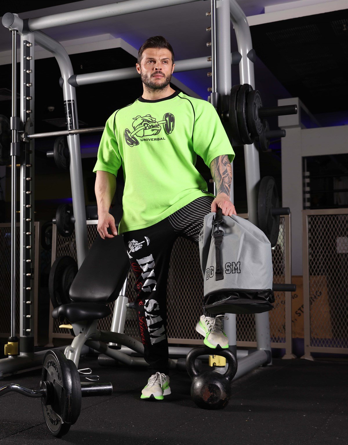 Men's Neon Activewear Rag Top T-shirt