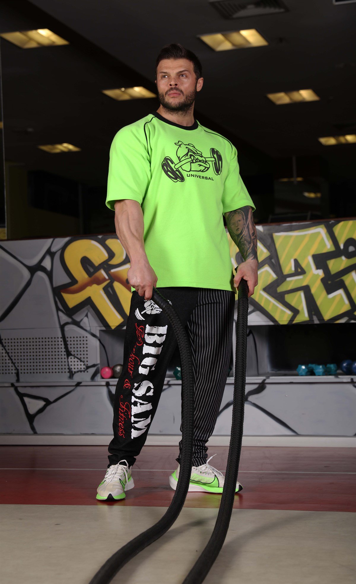 Men's Neon Activewear Rag Top T-shirt