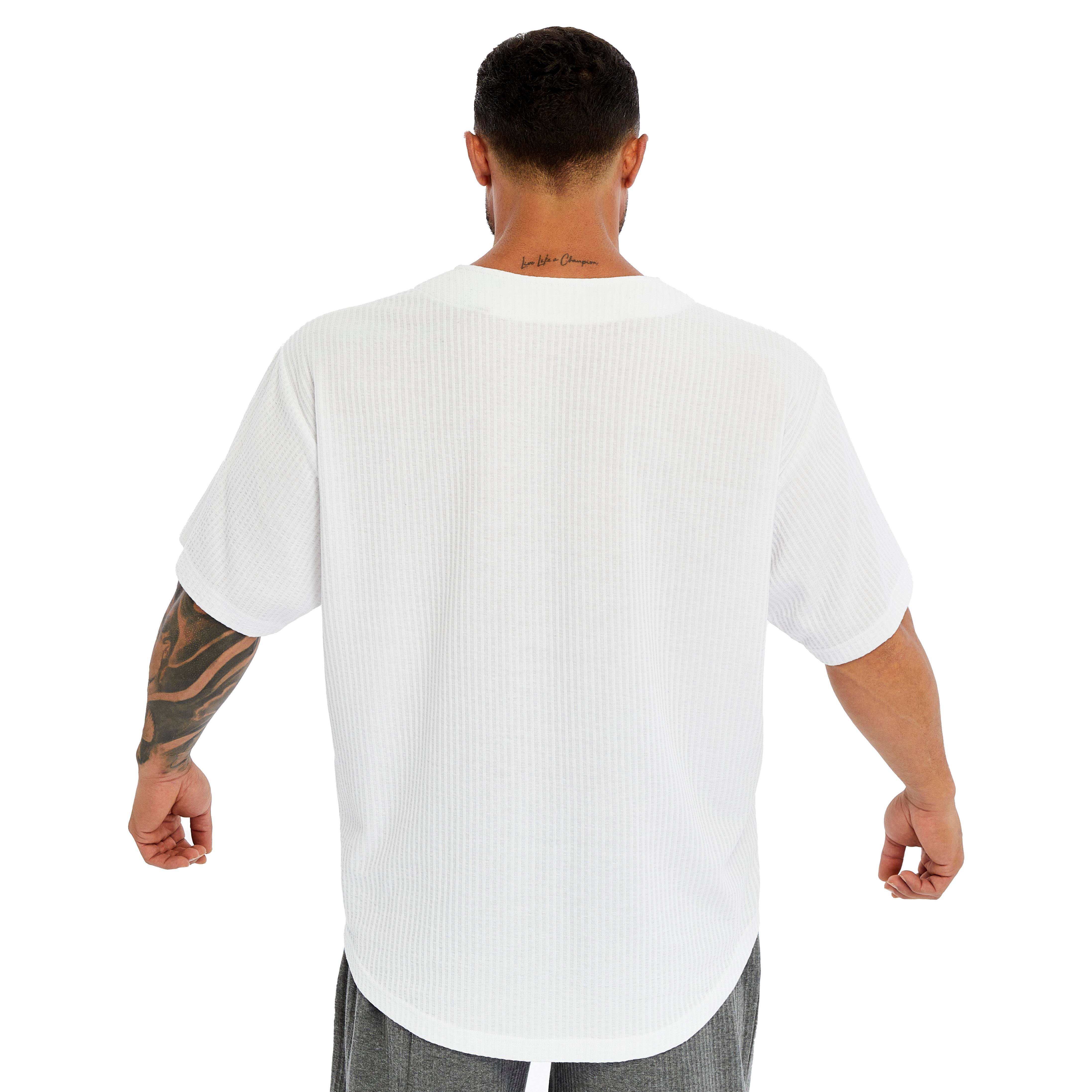 Men's Oversize Active T-shirt V-neck Rag Top