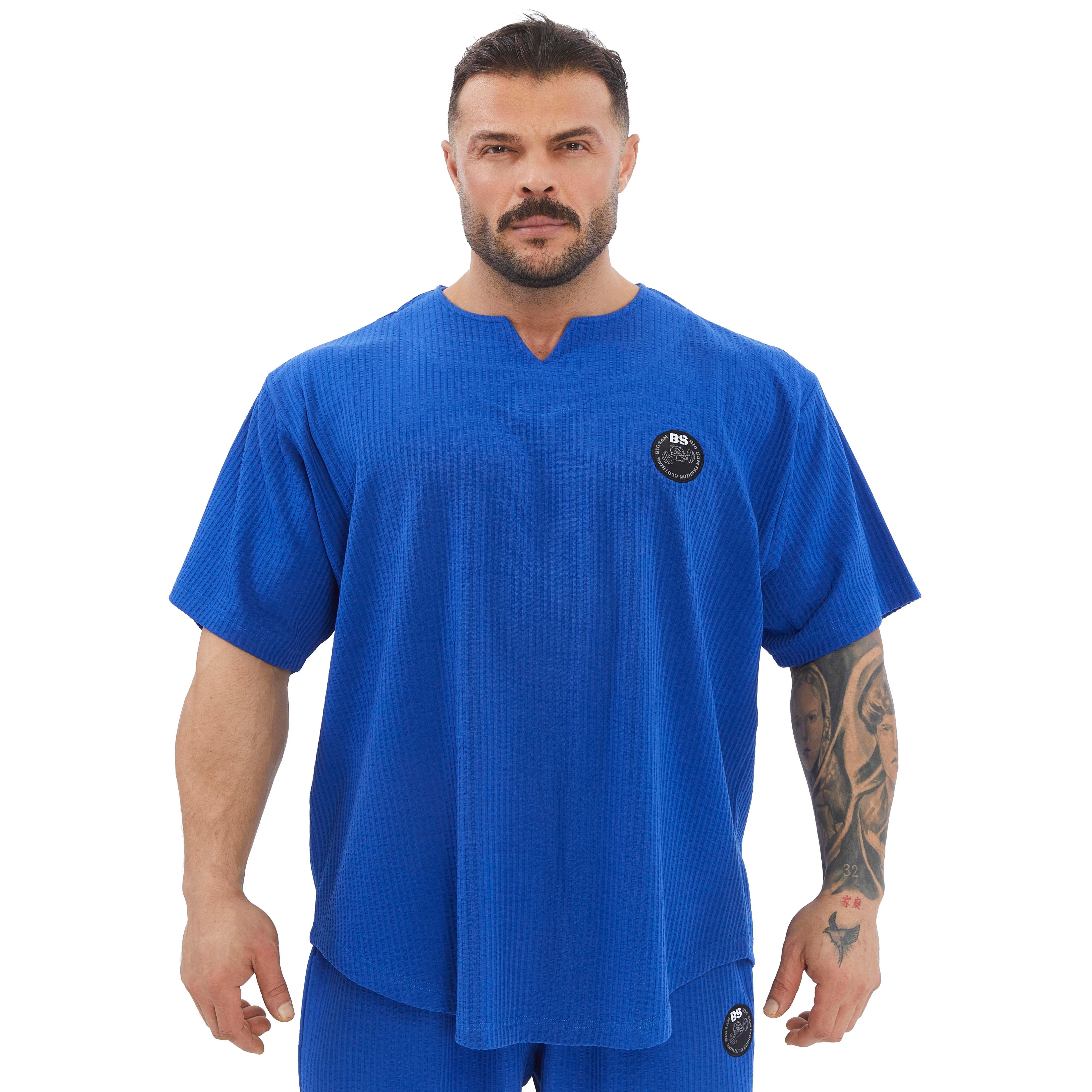 Men's Oversize Active T-shirt V-neck Rag Top