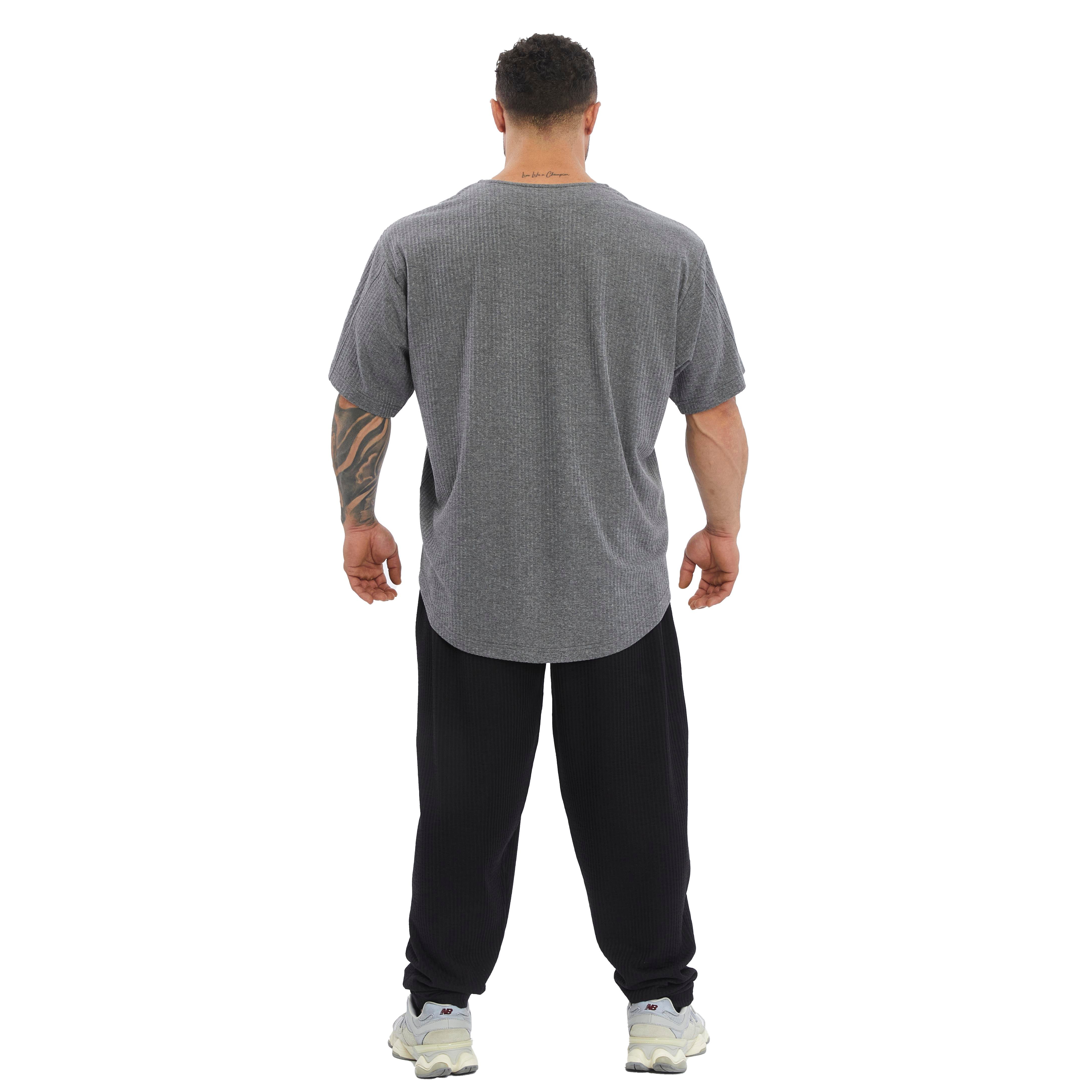 Men's Oversize Active T-shirt V-neck Rag Top
