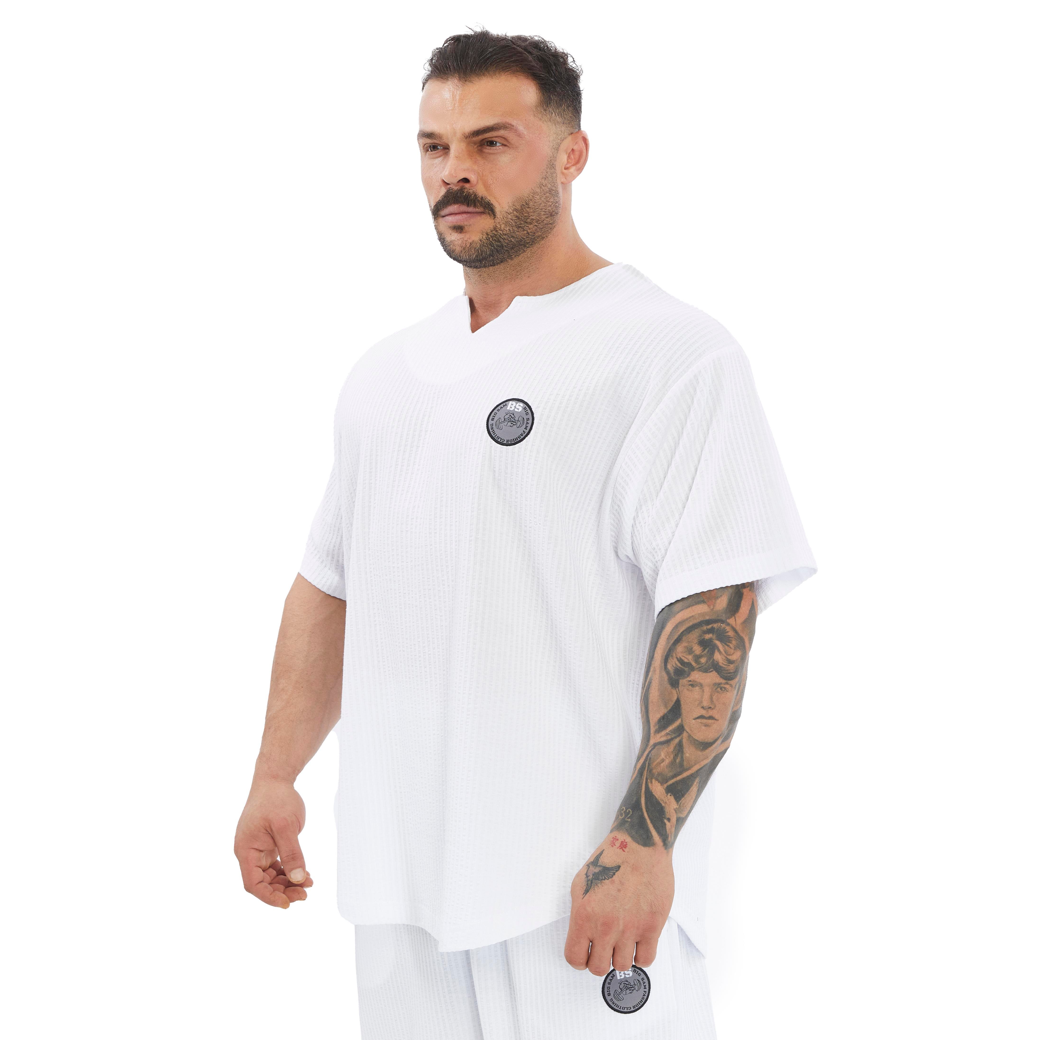Men's Oversize Active T-shirt V-neck Rag Top