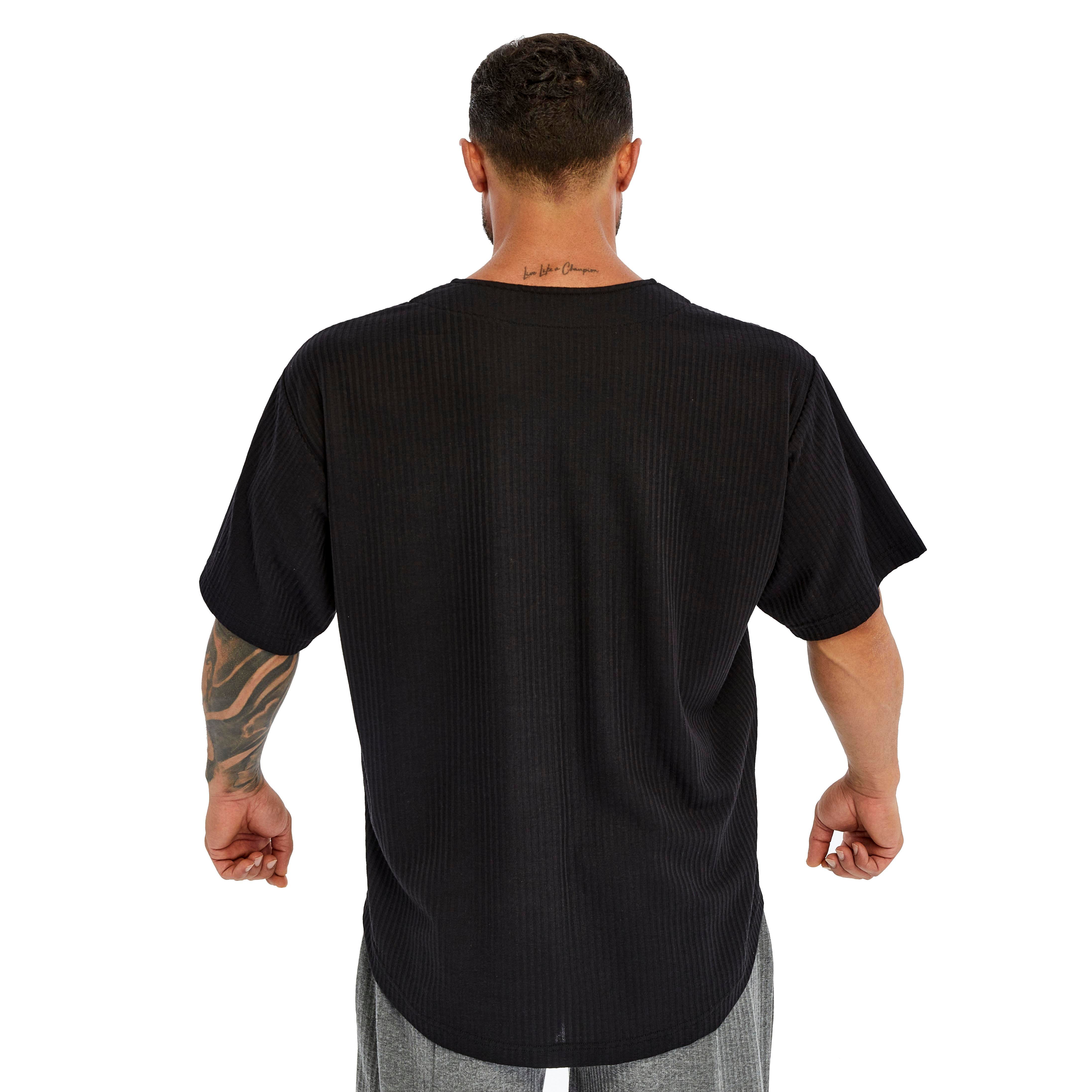 Men's Oversize Active T-shirt V-neck Rag Top