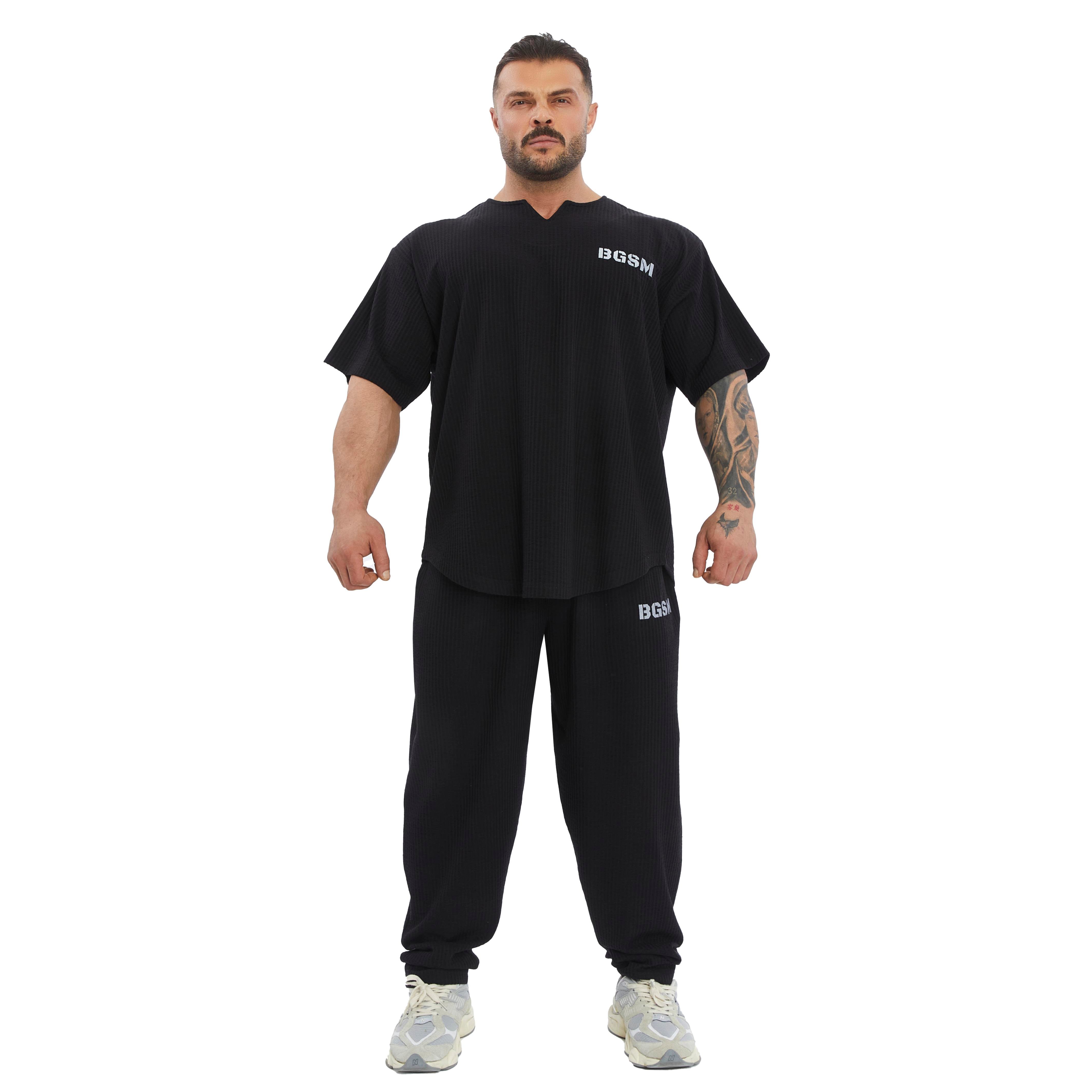 Men's Oversize Avtive T-shirt V-neck Rag Top