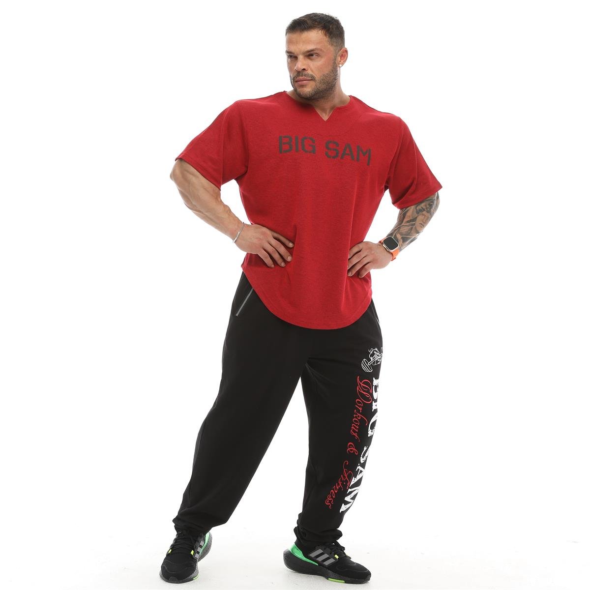 Men's Oversize Bodybuilding Rag Top Gym T-shirt