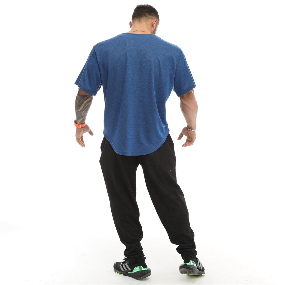 Men's Oversize Bodybuilding Rag Top Gym T-shirt