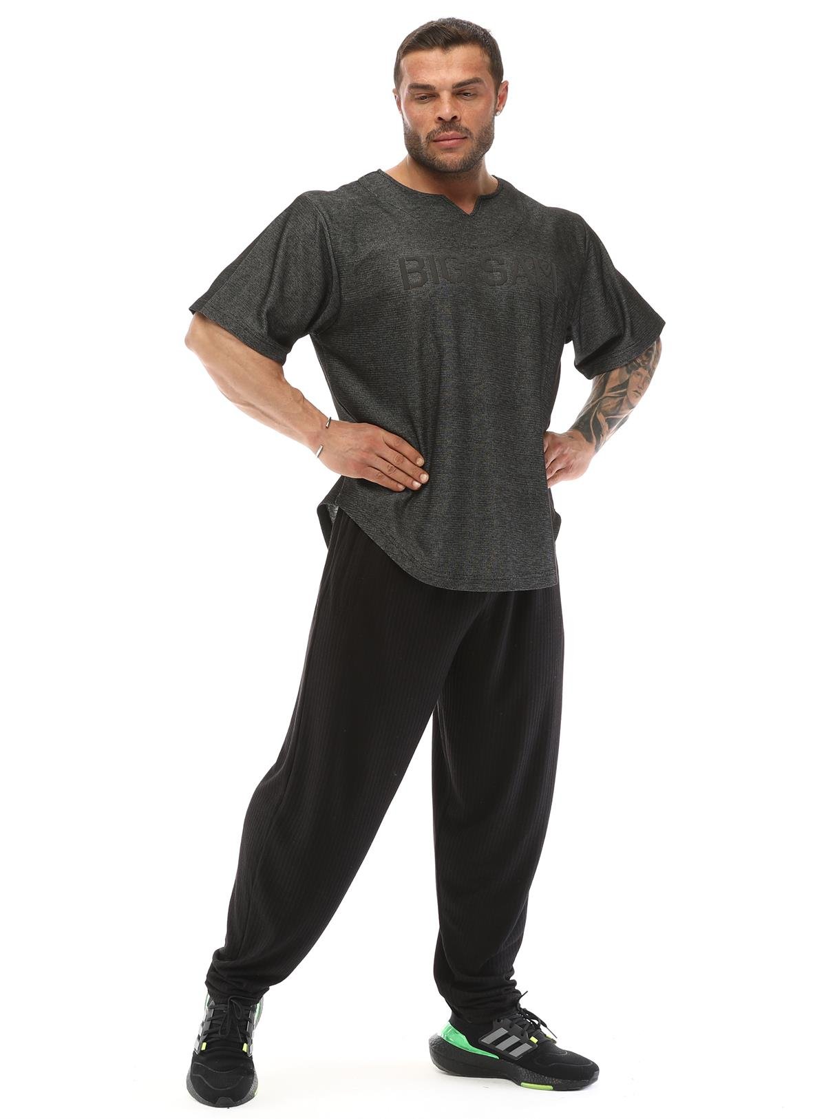 Men's Oversize Bodybuilding Rag Top Gym T-shirt