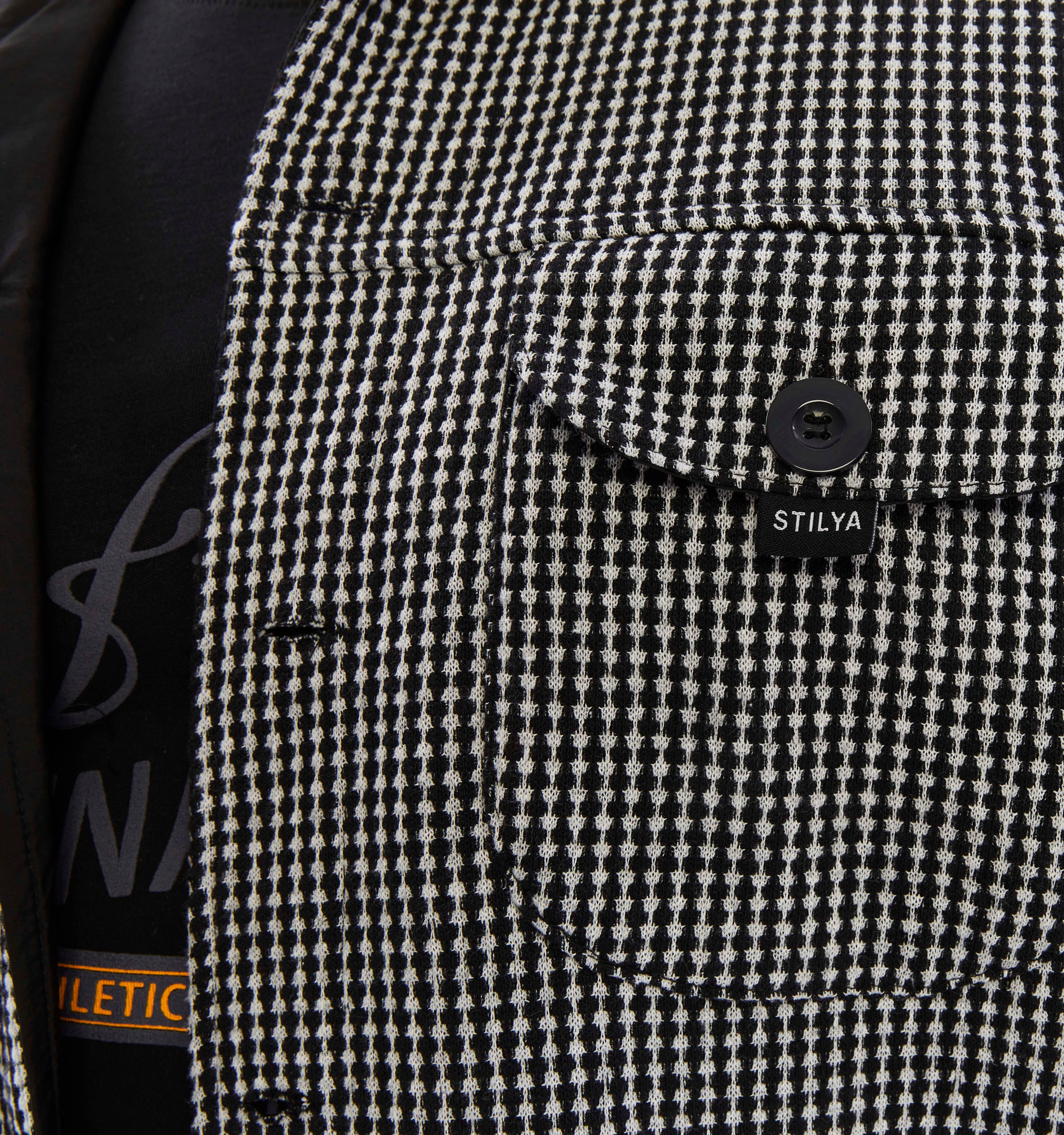 Men's Oversize Cotton Overshirts Jacket Stilya 3647Grey