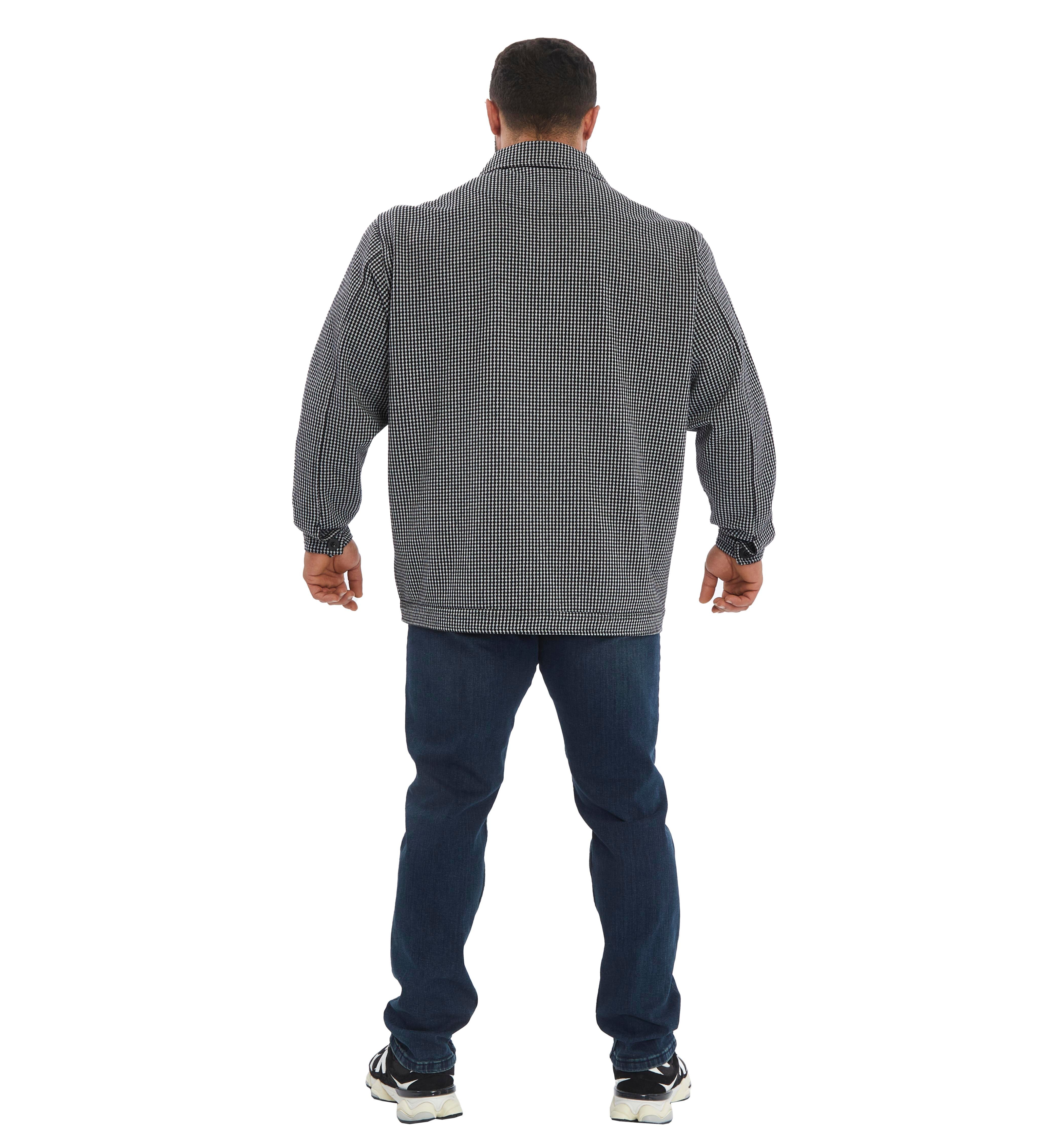 Men's Oversize Cotton Overshirts Jacket Stilya 3647Grey