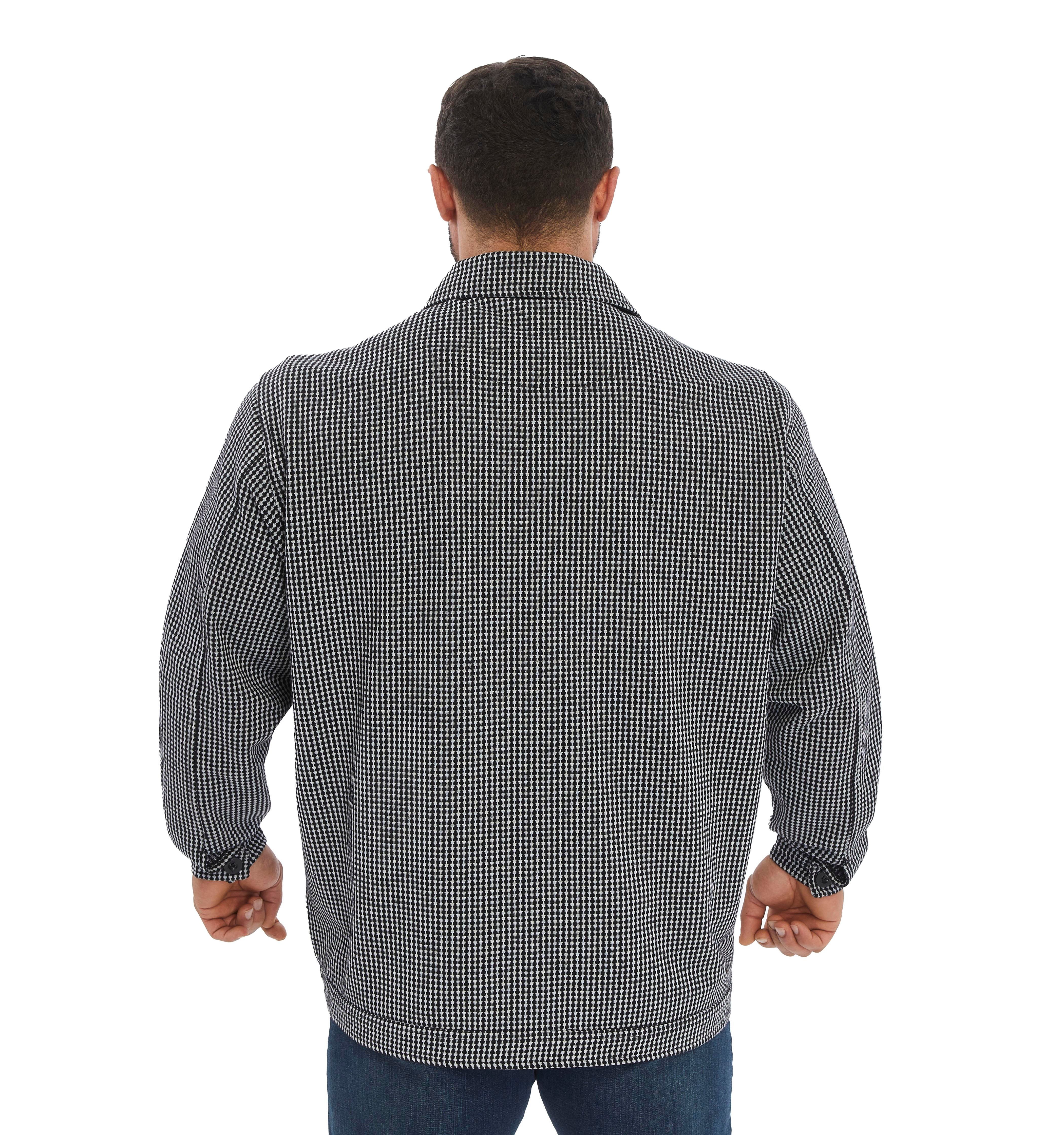 Men's Oversize Cotton Overshirts Jacket Stilya 3647Grey