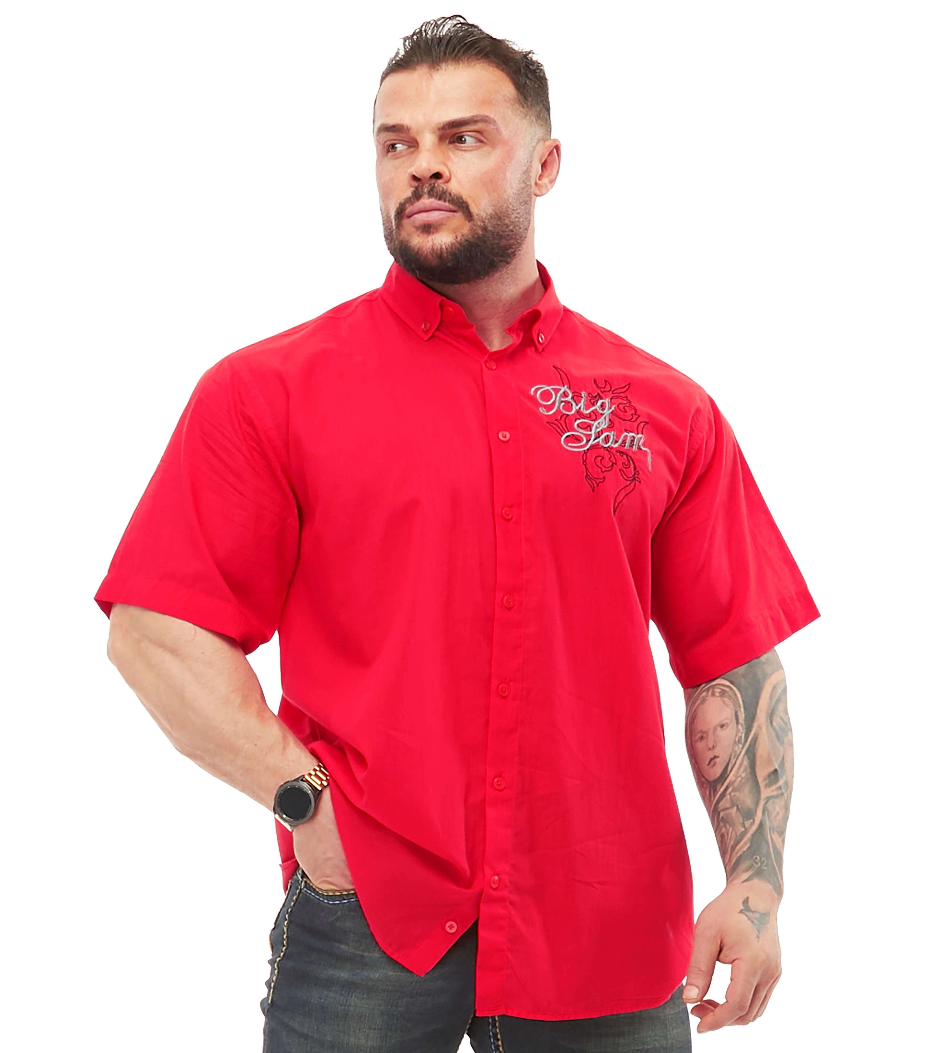 Men's Oversize Cotton Short Sleeve Shirt