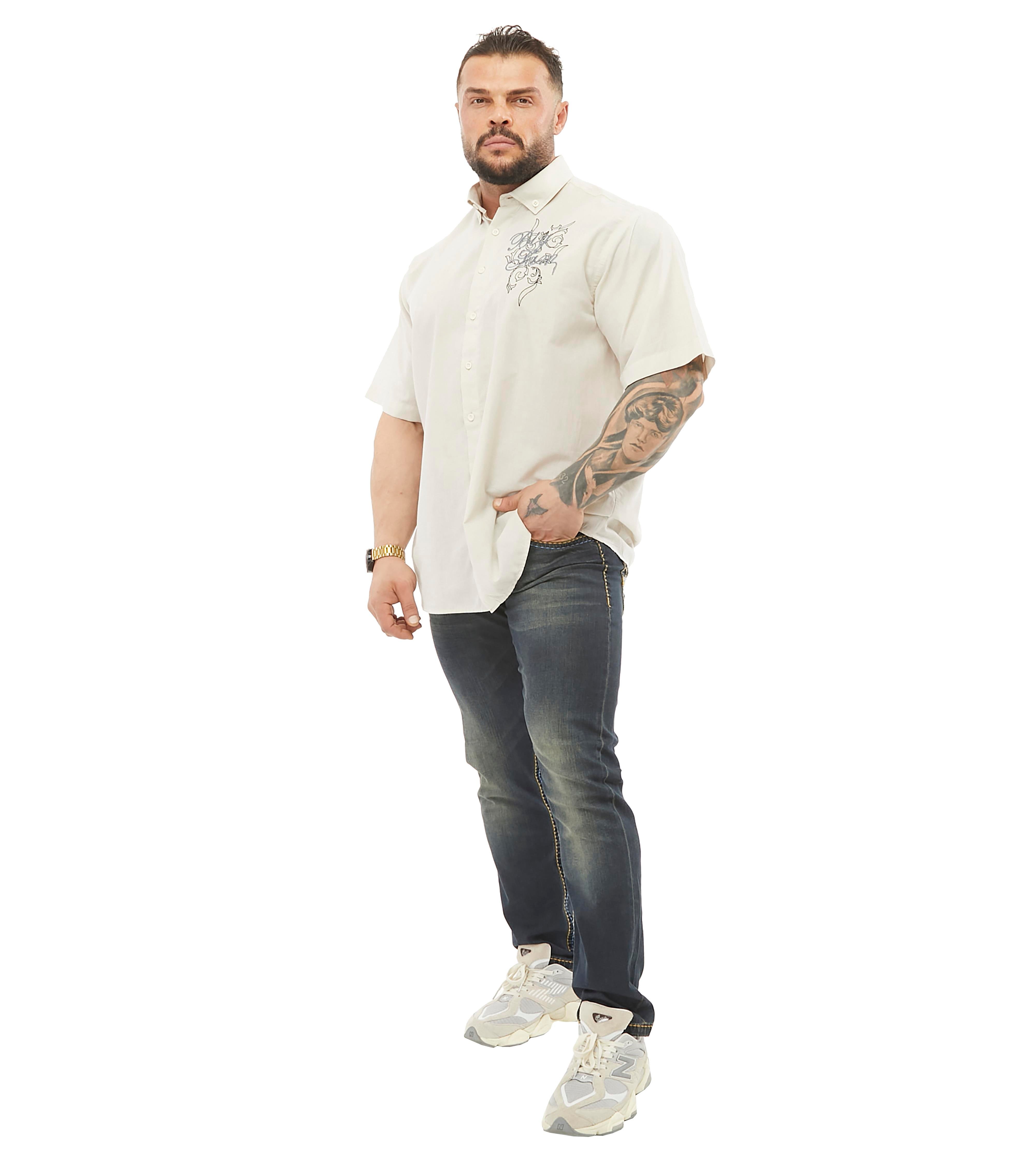 Men's Oversize Cotton Short Sleeve Shirt