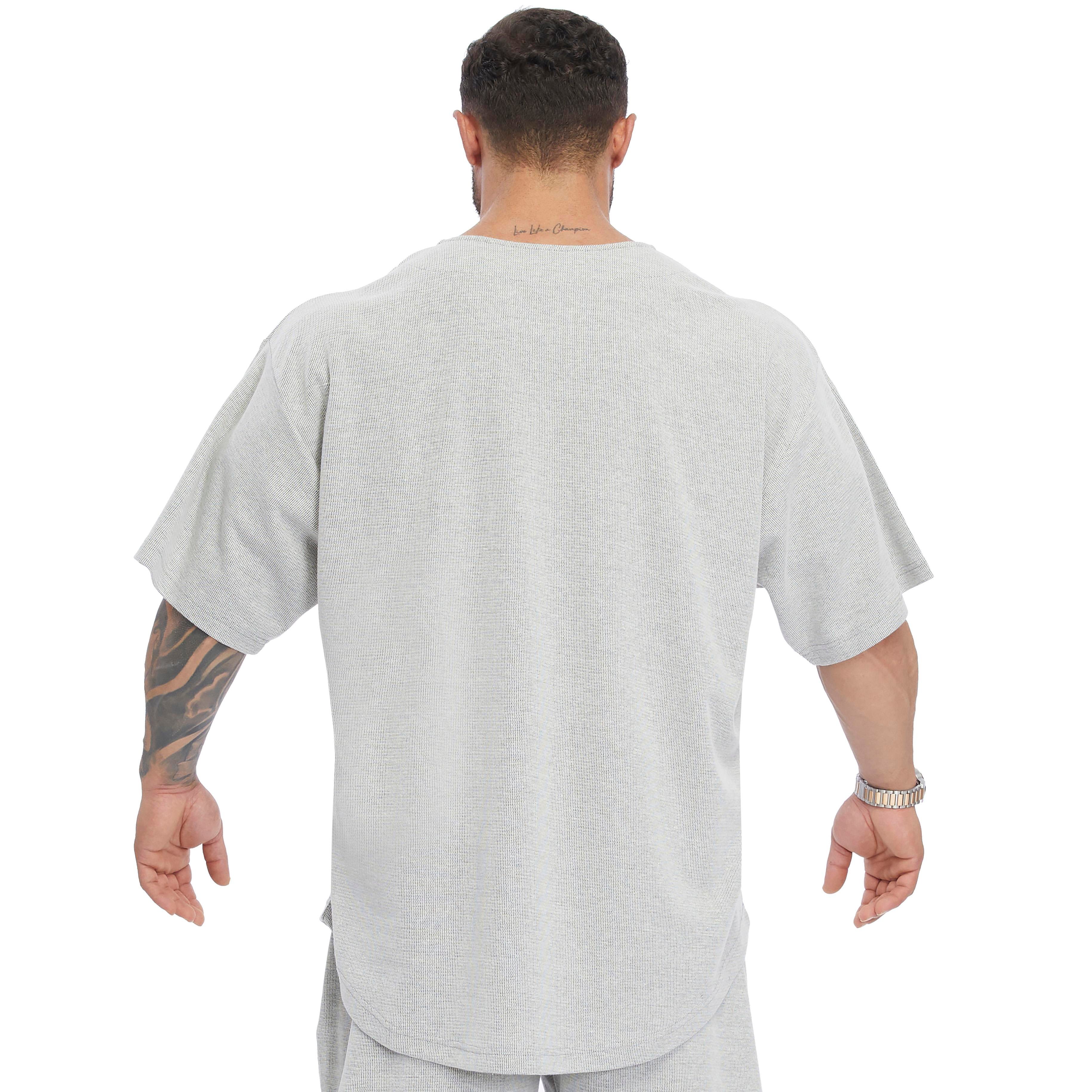 Men's Oversize Embroidered Cotton Rag Top T-shirt