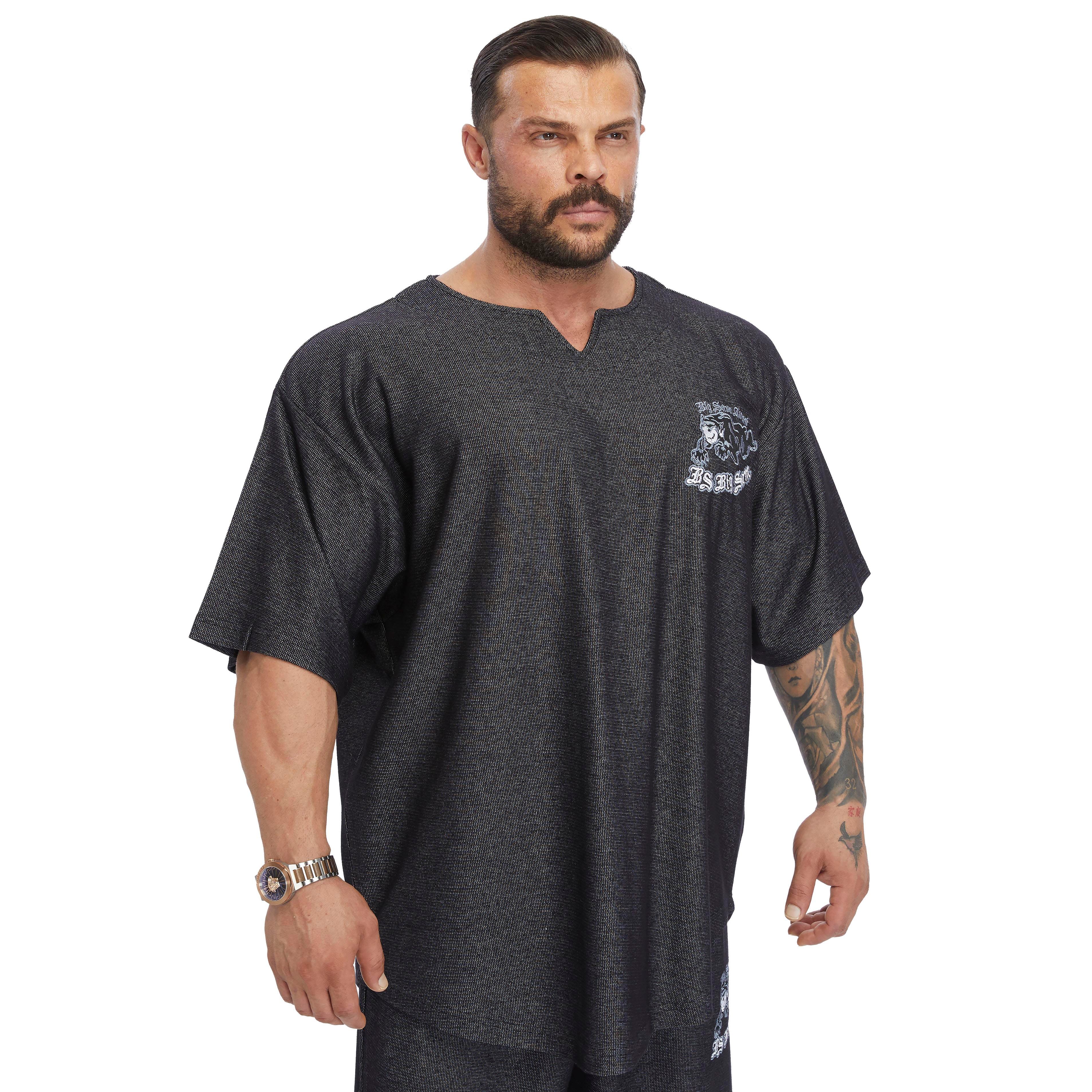 Men's Oversize Embroidered Cotton Rag Top T-shirt