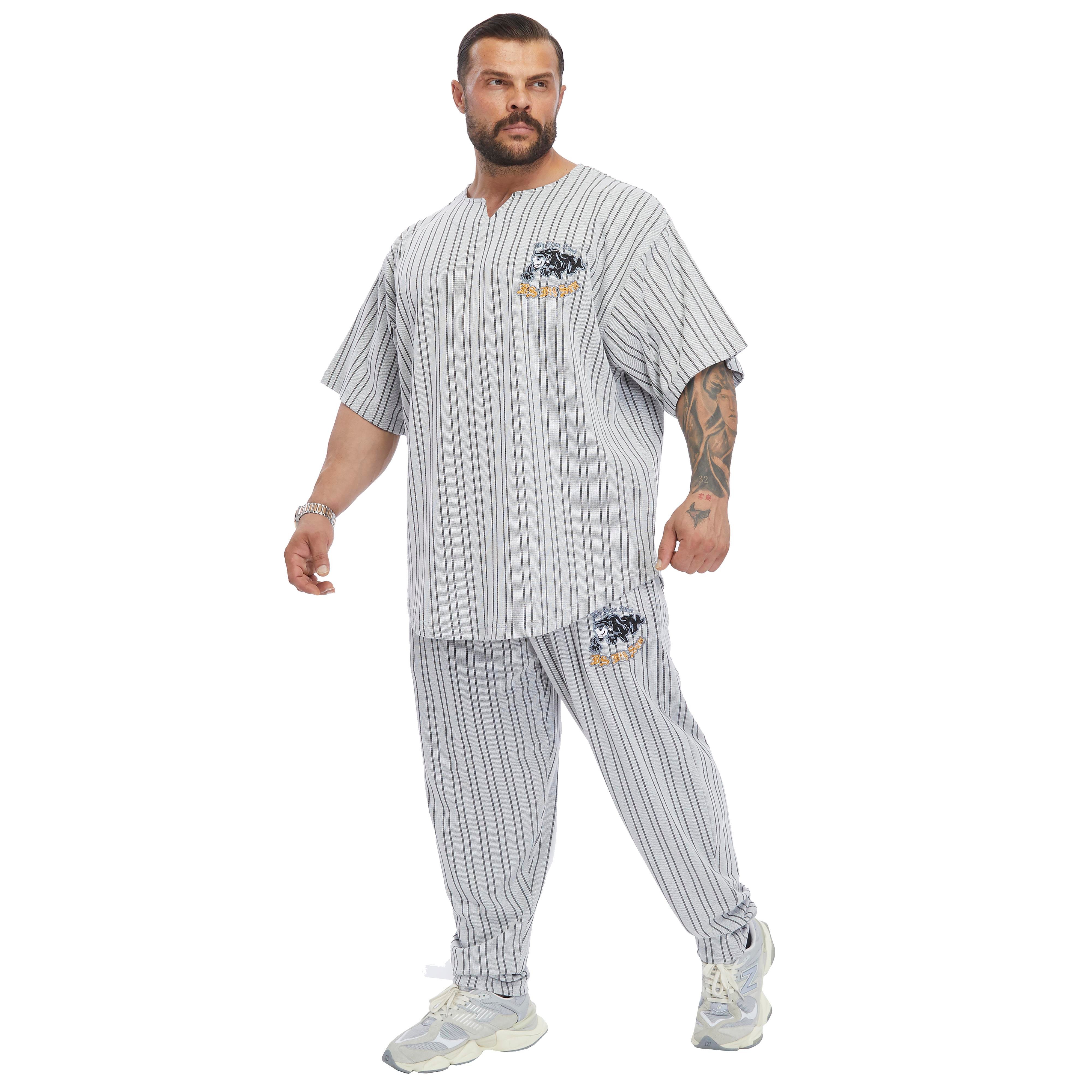 Men's Oversize Embroidered Cotton Rag Top T-shirt