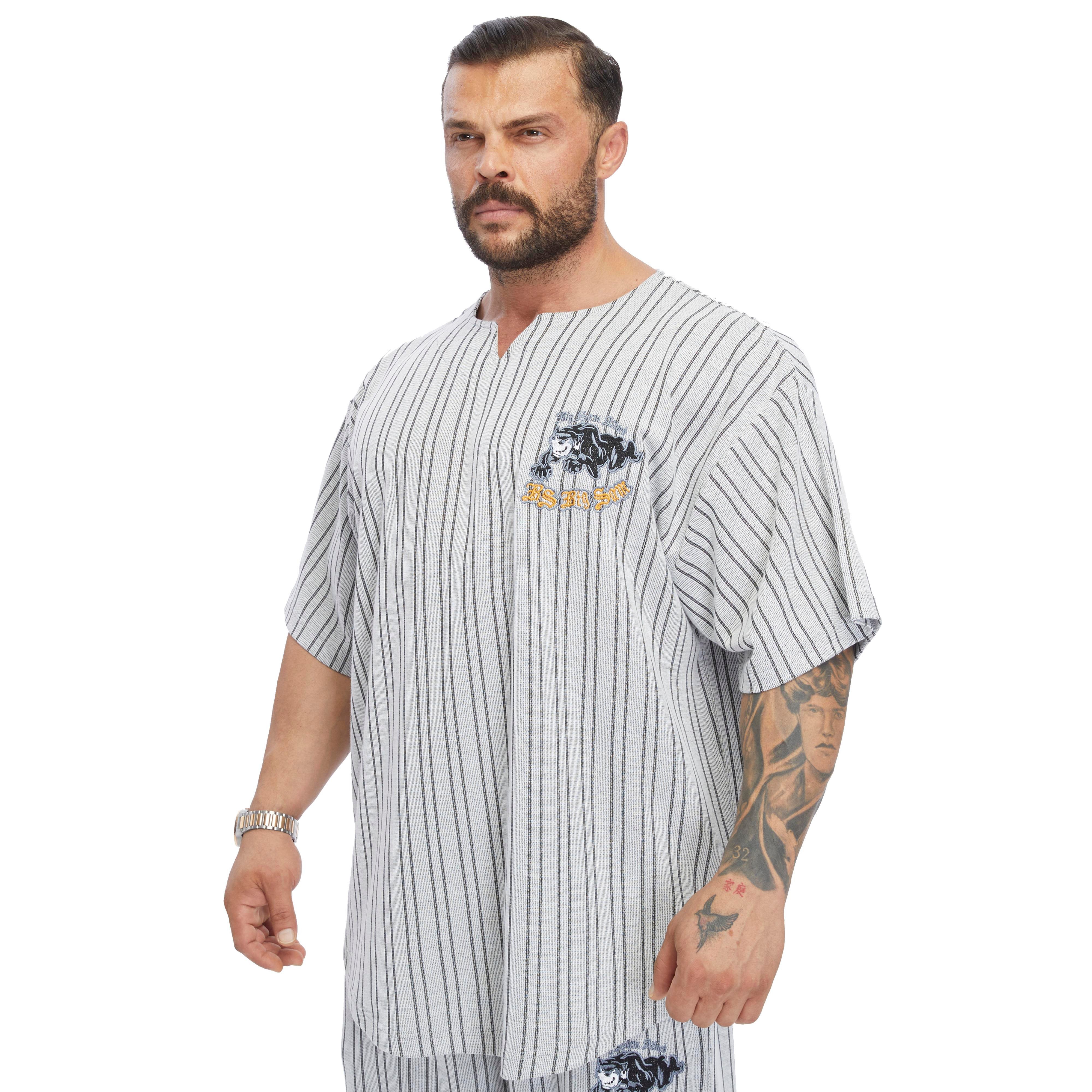 Men's Oversize Embroidered Cotton Rag Top T-shirt