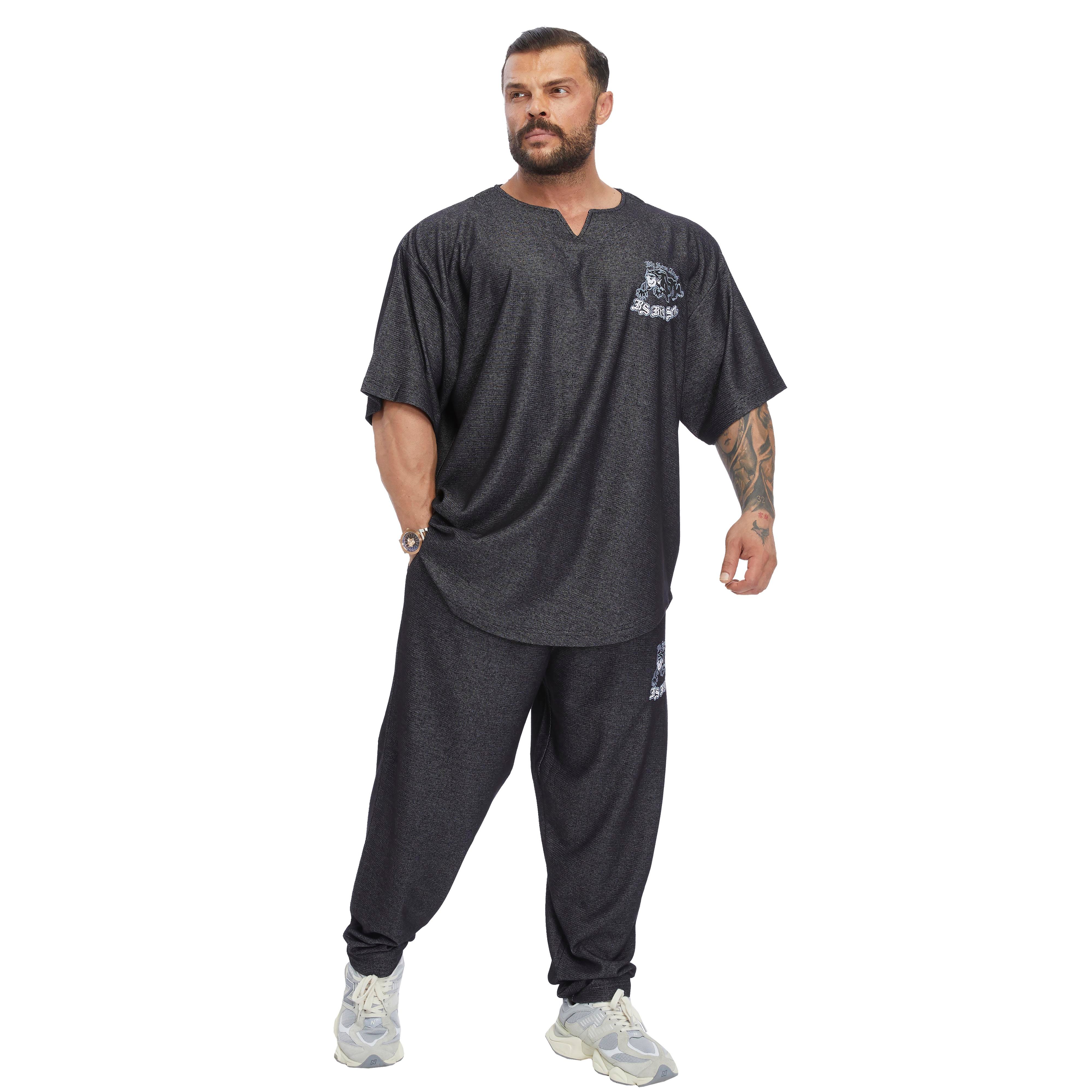 Men's Oversize Embroidered Cotton Rag Top T-shirt