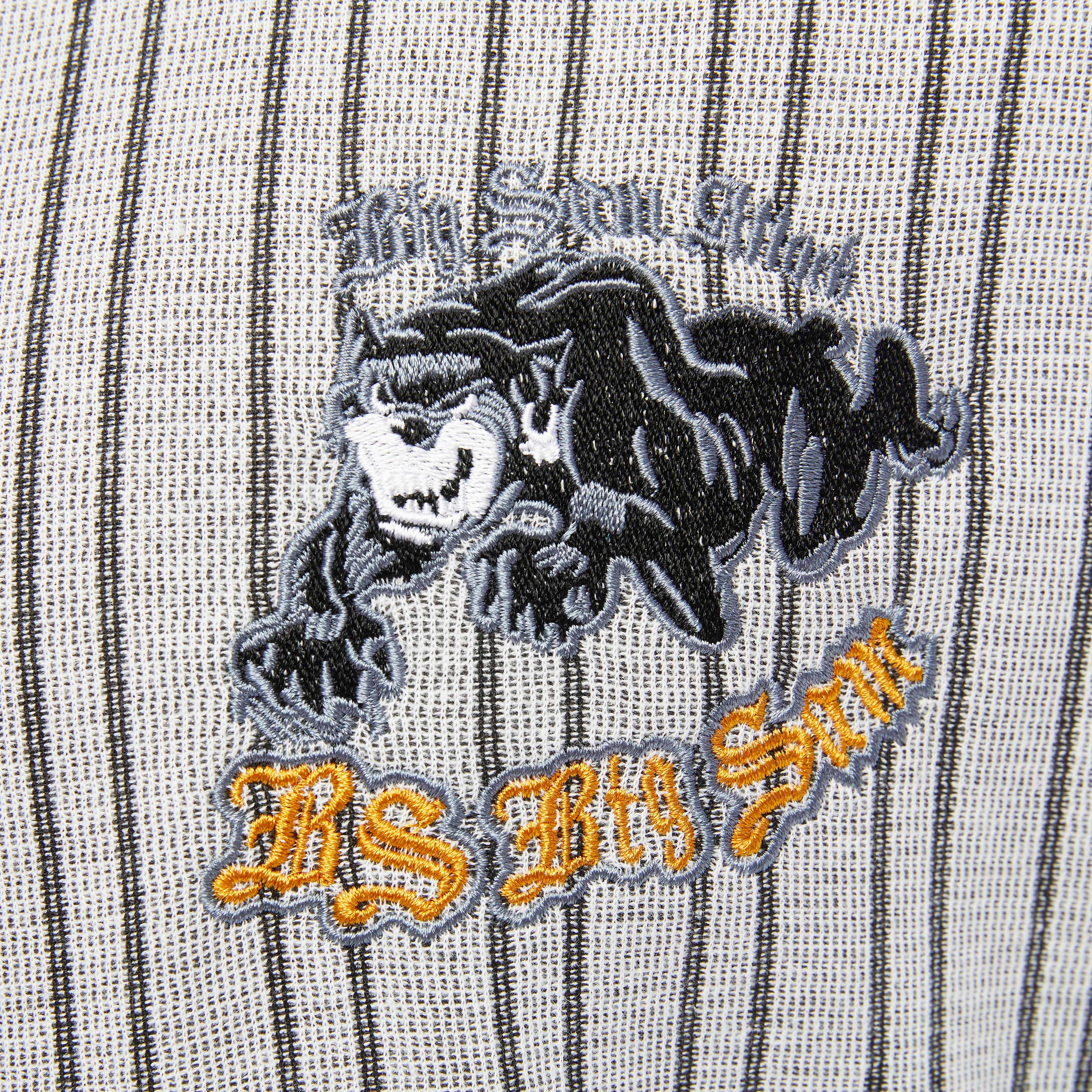 Men's Oversize Embroidered Cotton Rag Top T-shirt