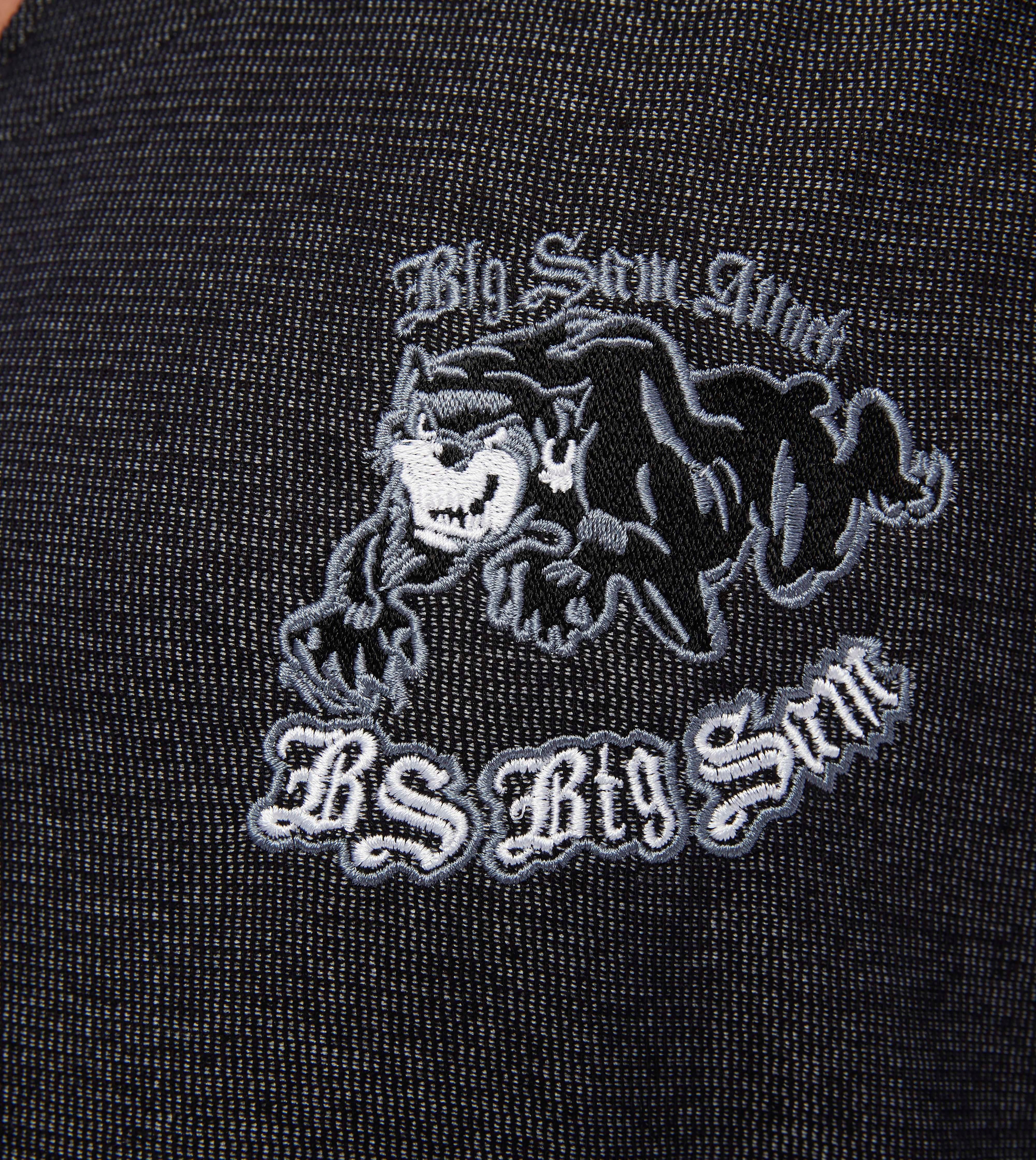 Men's Oversize Embroidered Cotton Rag Top T-shirt