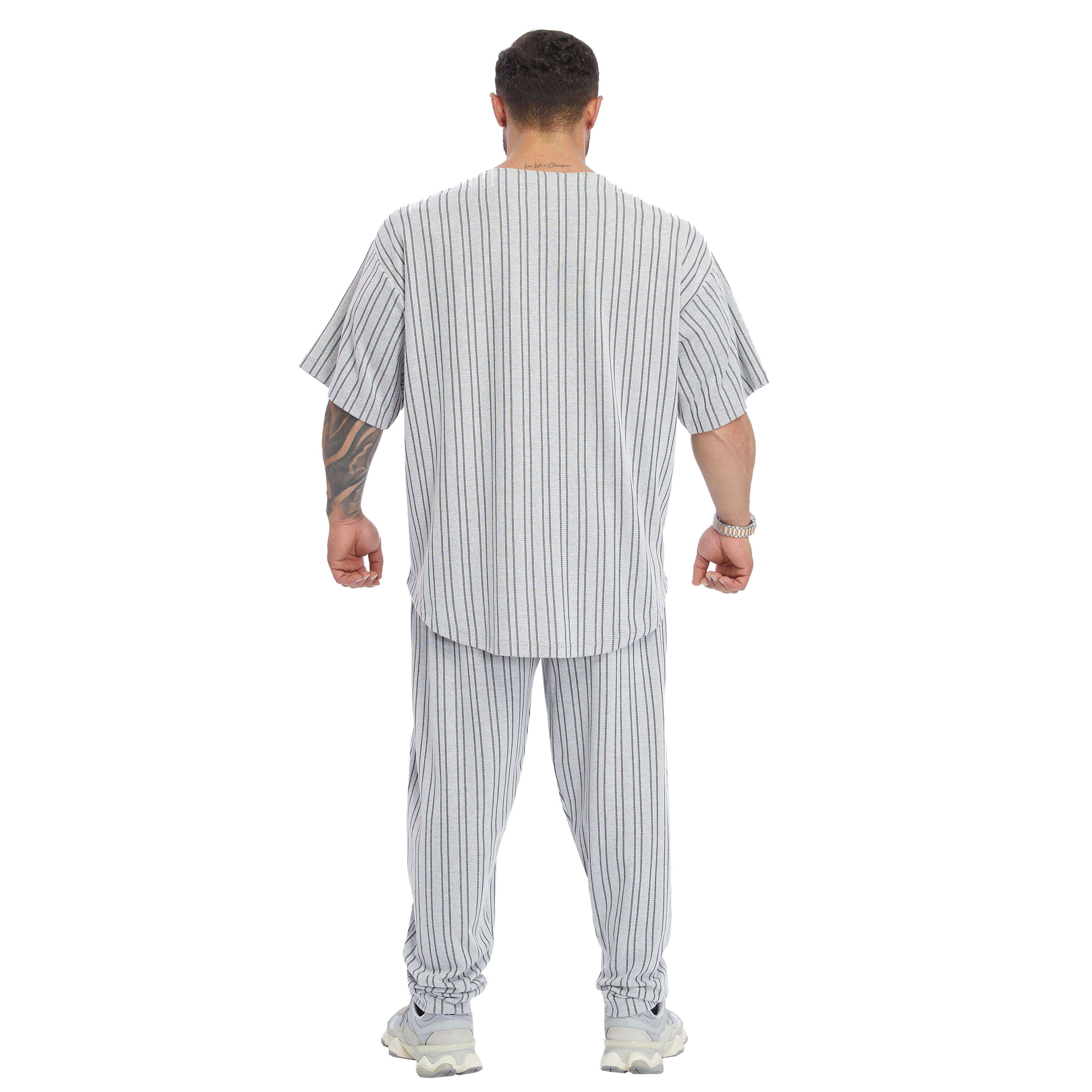 Men's Oversize Embroidered Cotton Rag Top T-shirt