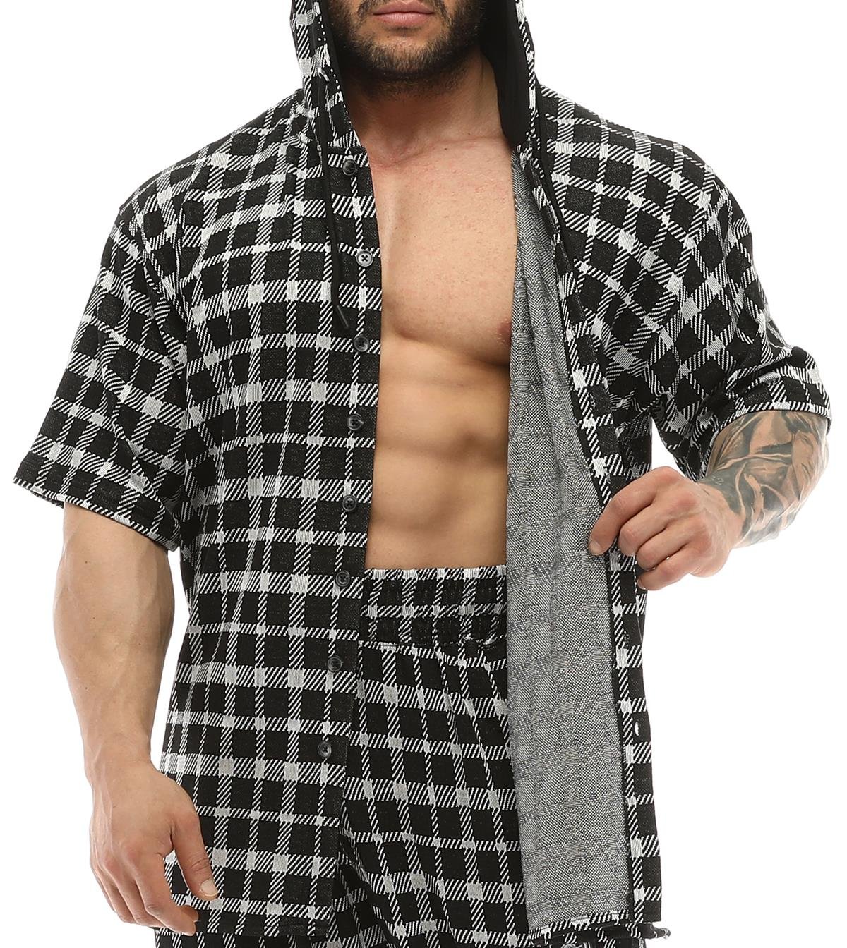Men's Oversize Hooded Shirt
