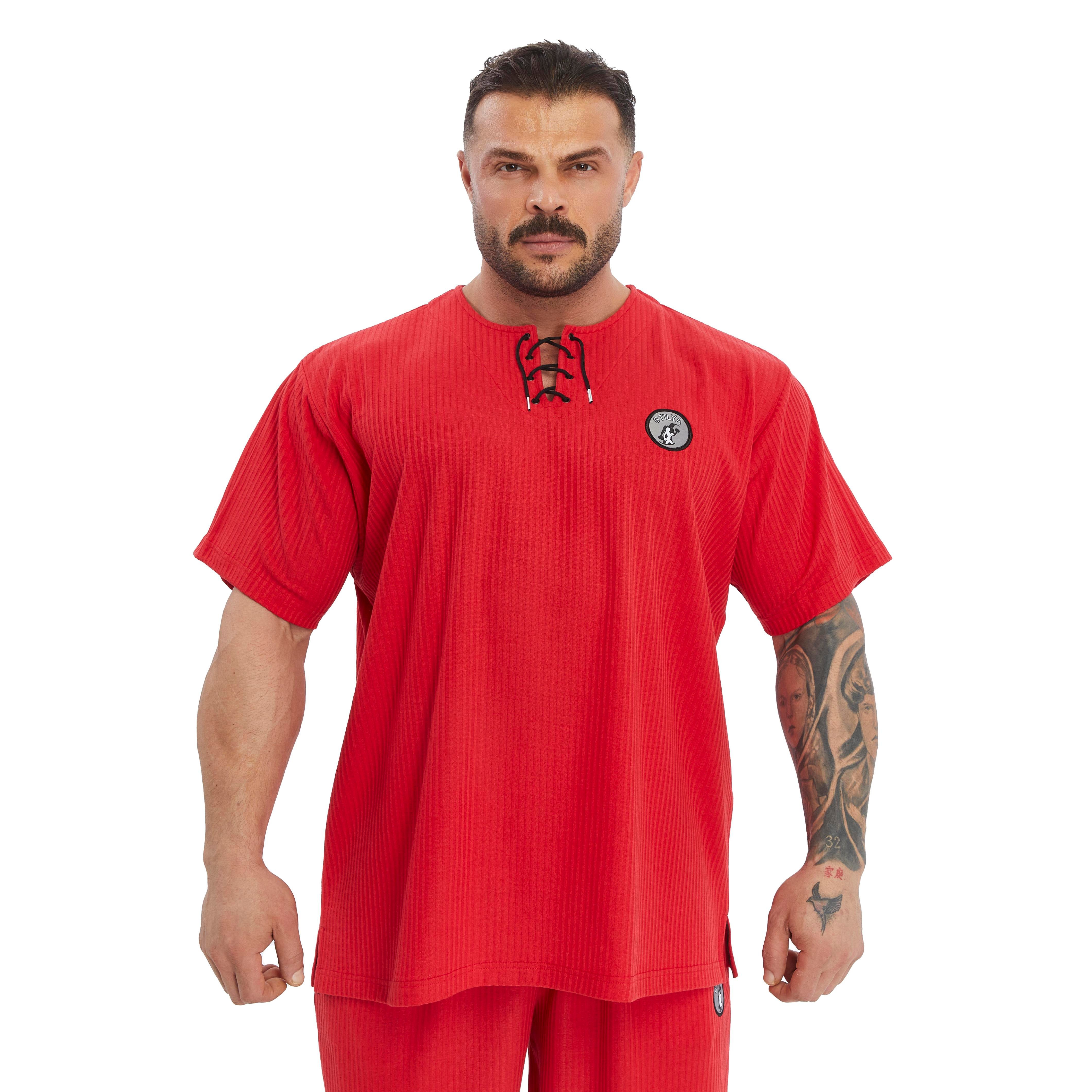 Men's Oversize Lace Up Cotton T-shirt