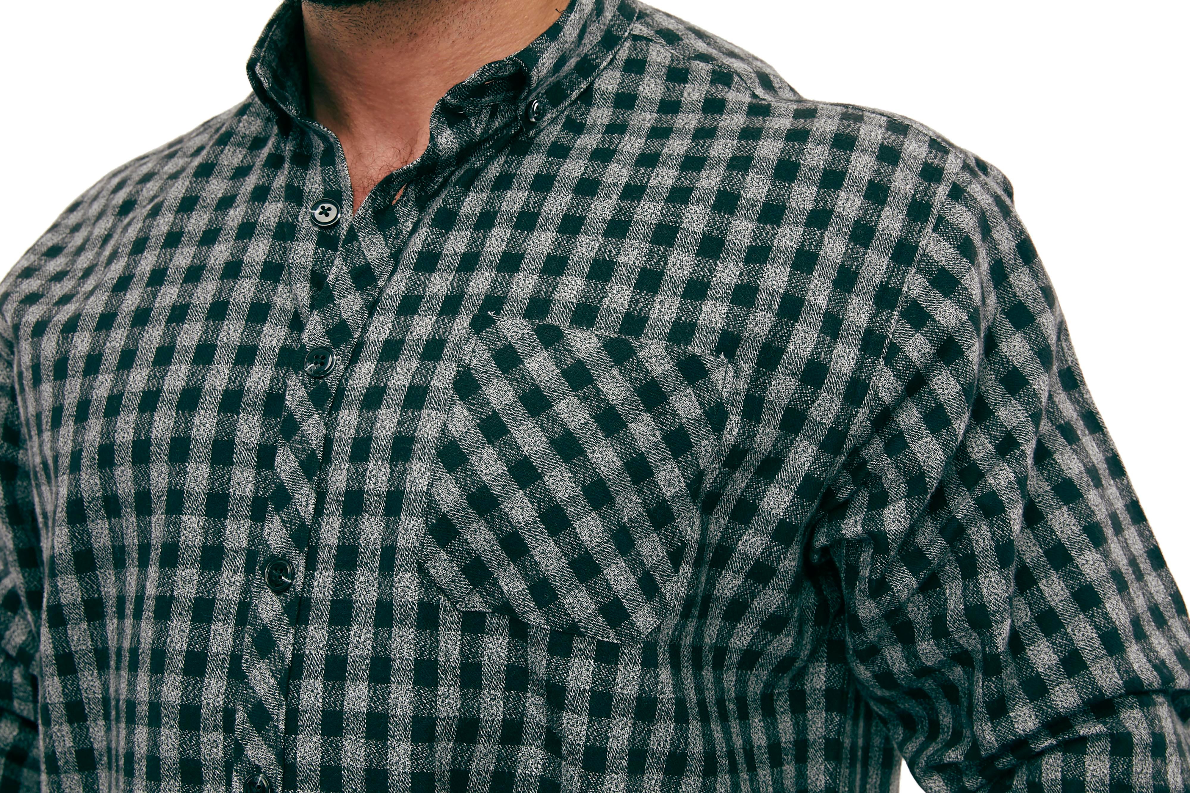 Men's Oversize Long Sleeve Button Closure Winter Shirts