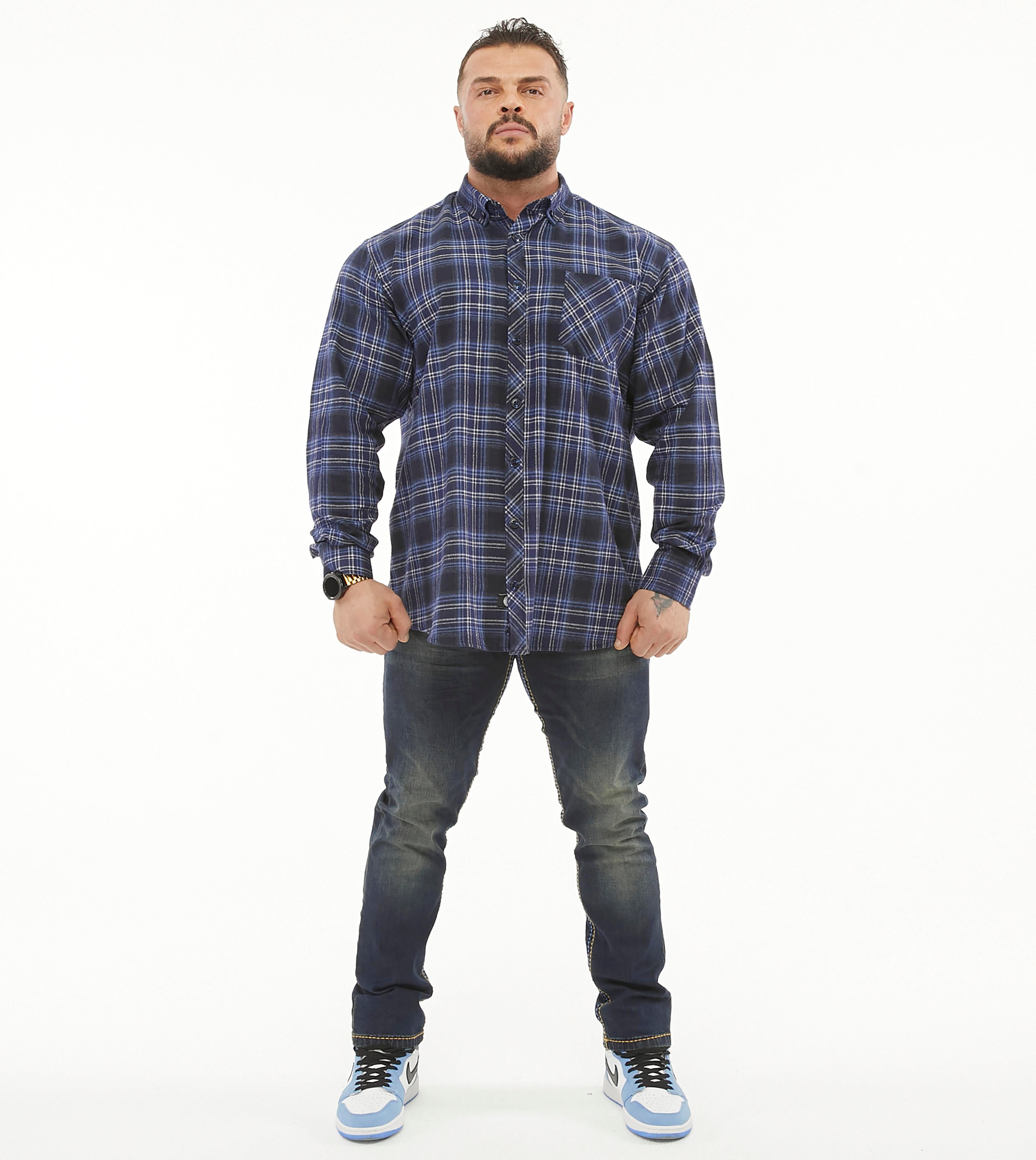 Men's Oversize Long Sleeve Button Closure Winter Shirts