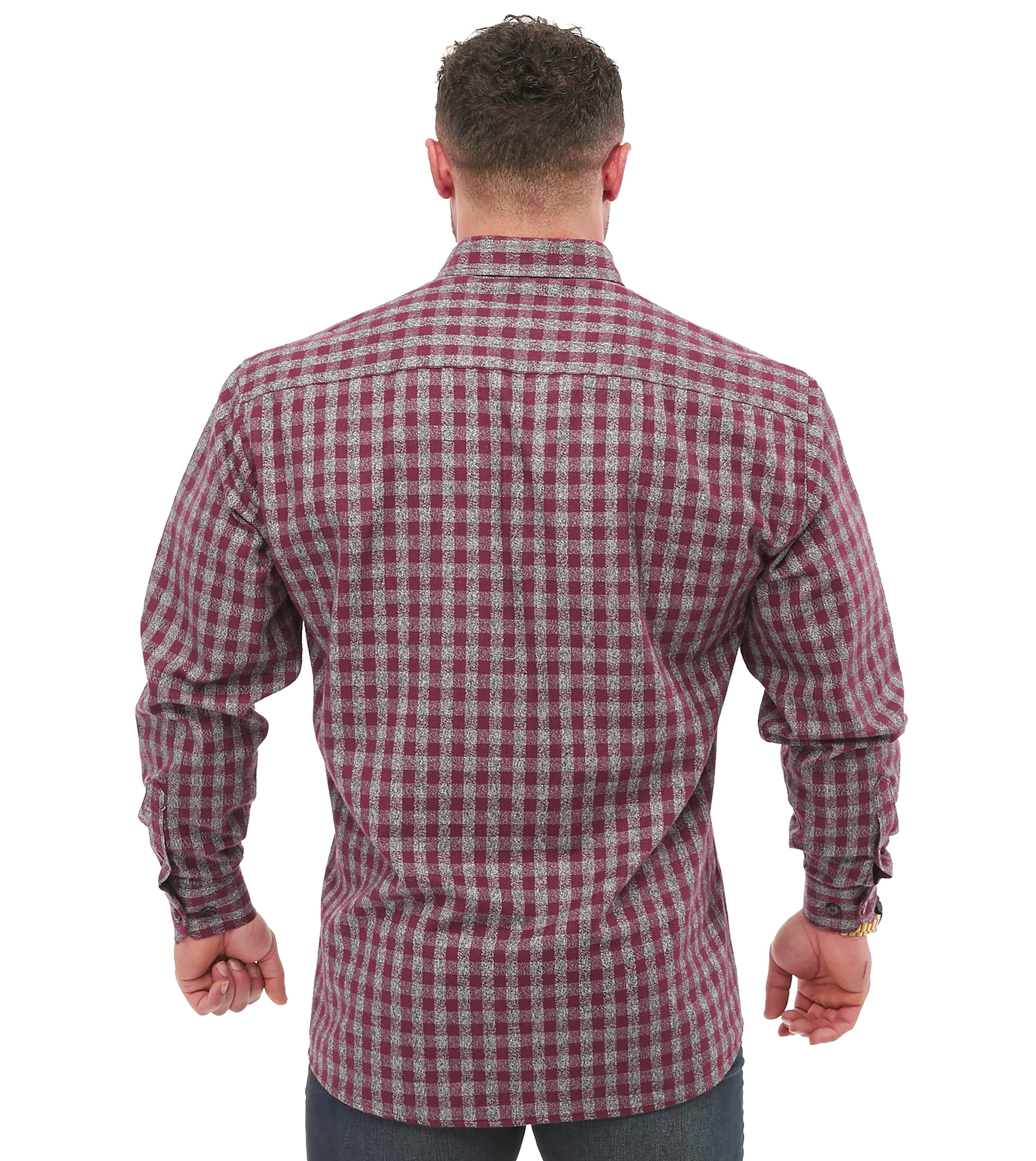 Men's Oversize Long Sleeve Button Closure Winter Shirts