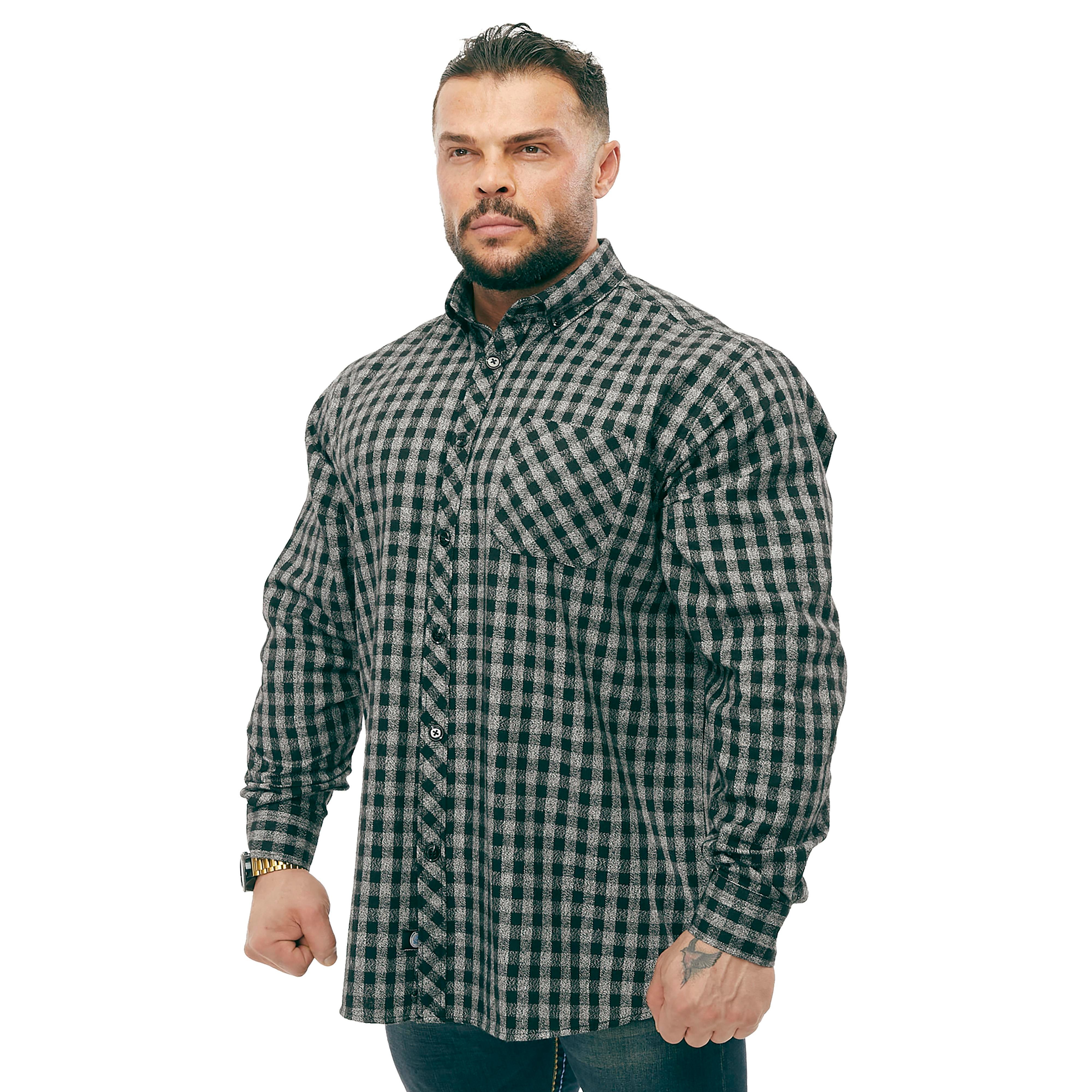Men's Oversize Long Sleeve Button Closure Winter Shirts