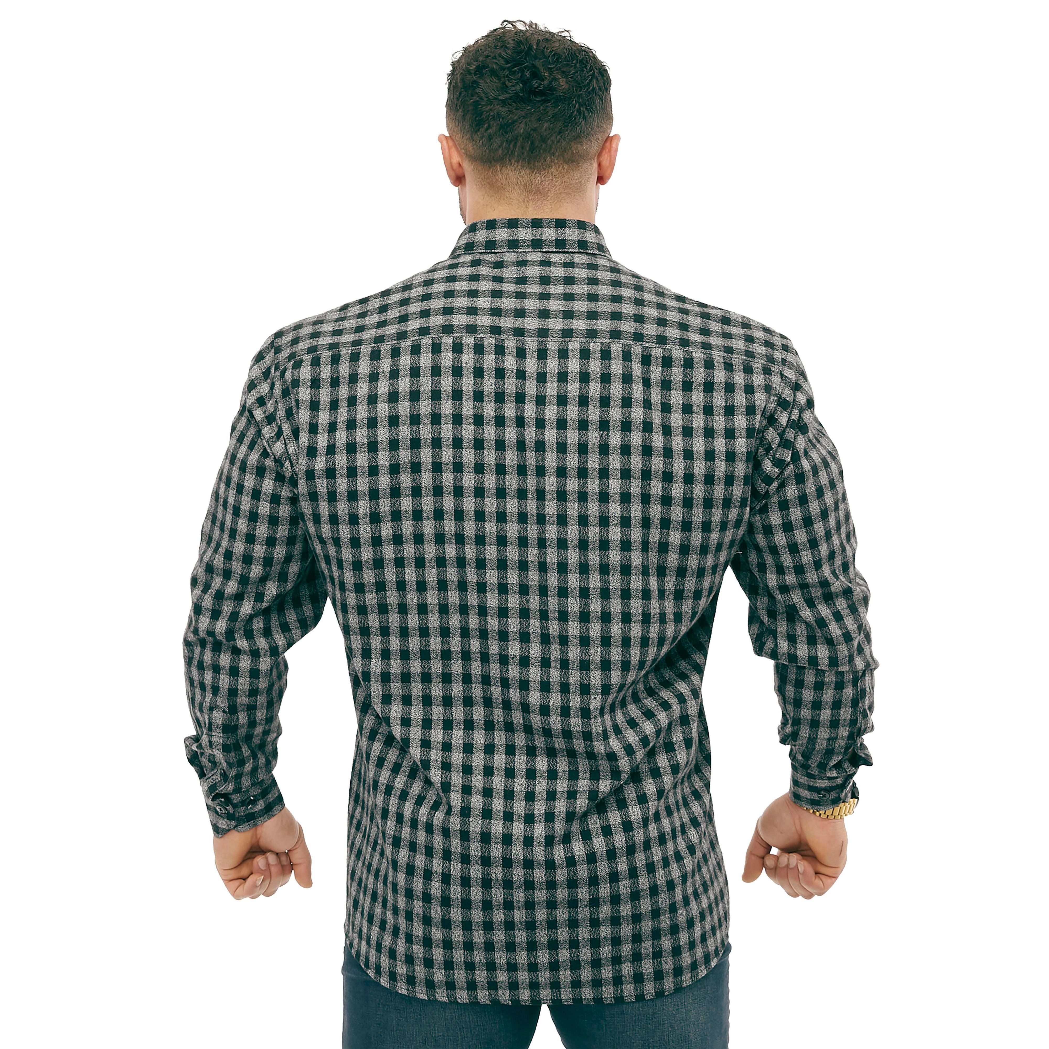 Men's Oversize Long Sleeve Button Closure Winter Shirts