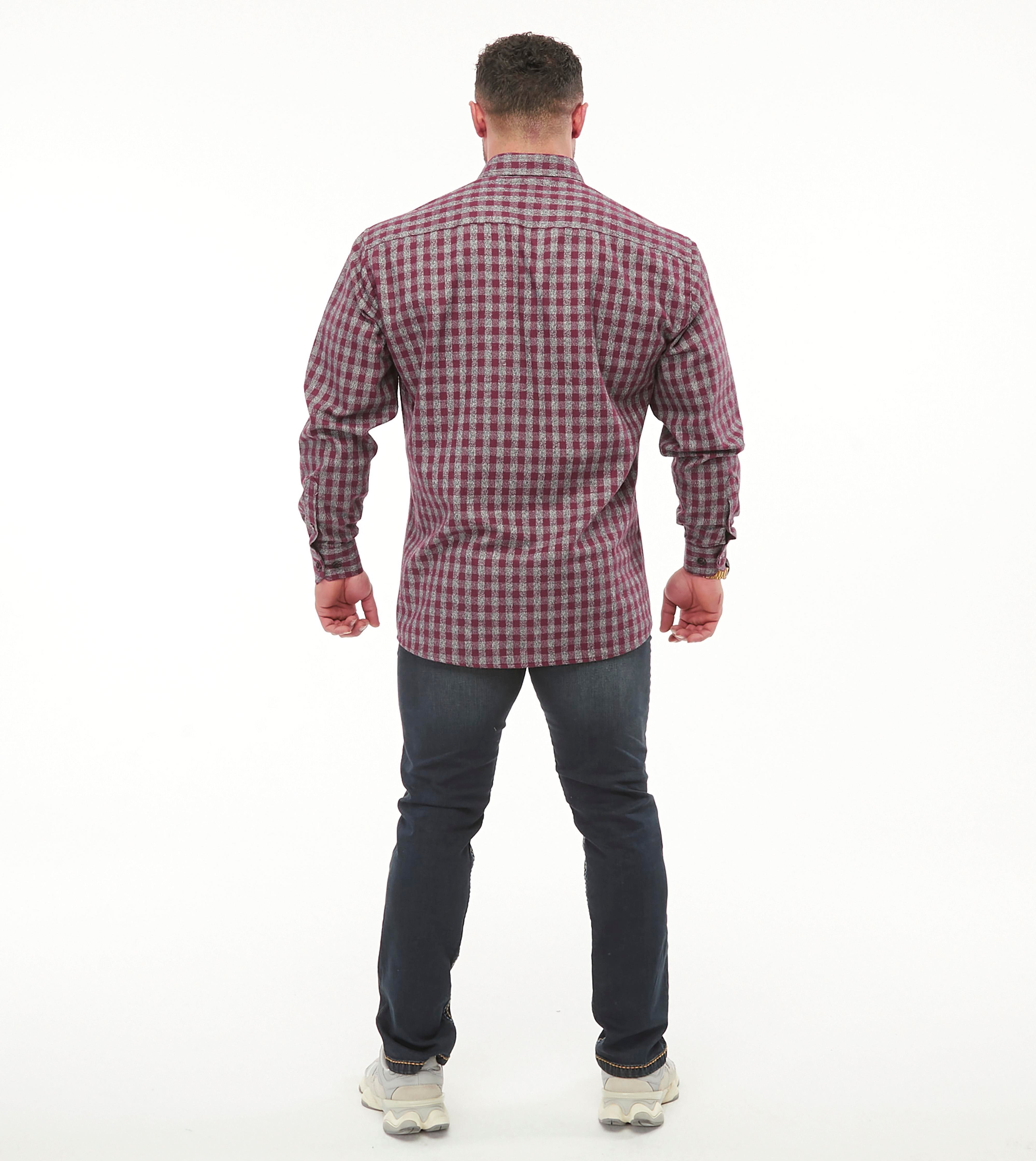 Men's Oversize Long Sleeve Button Closure Winter Shirts