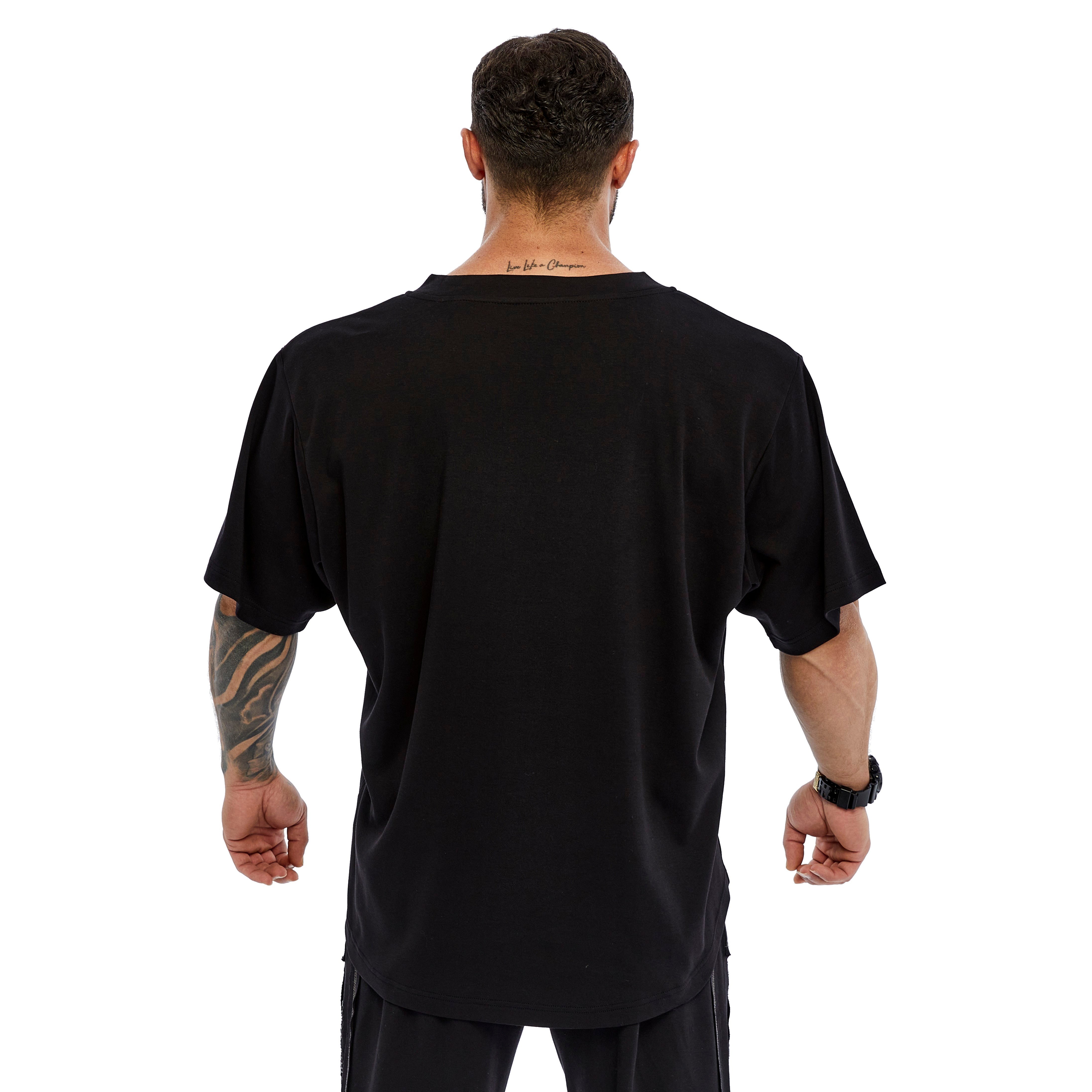 Men's Oversize Open V-neck T-shirt