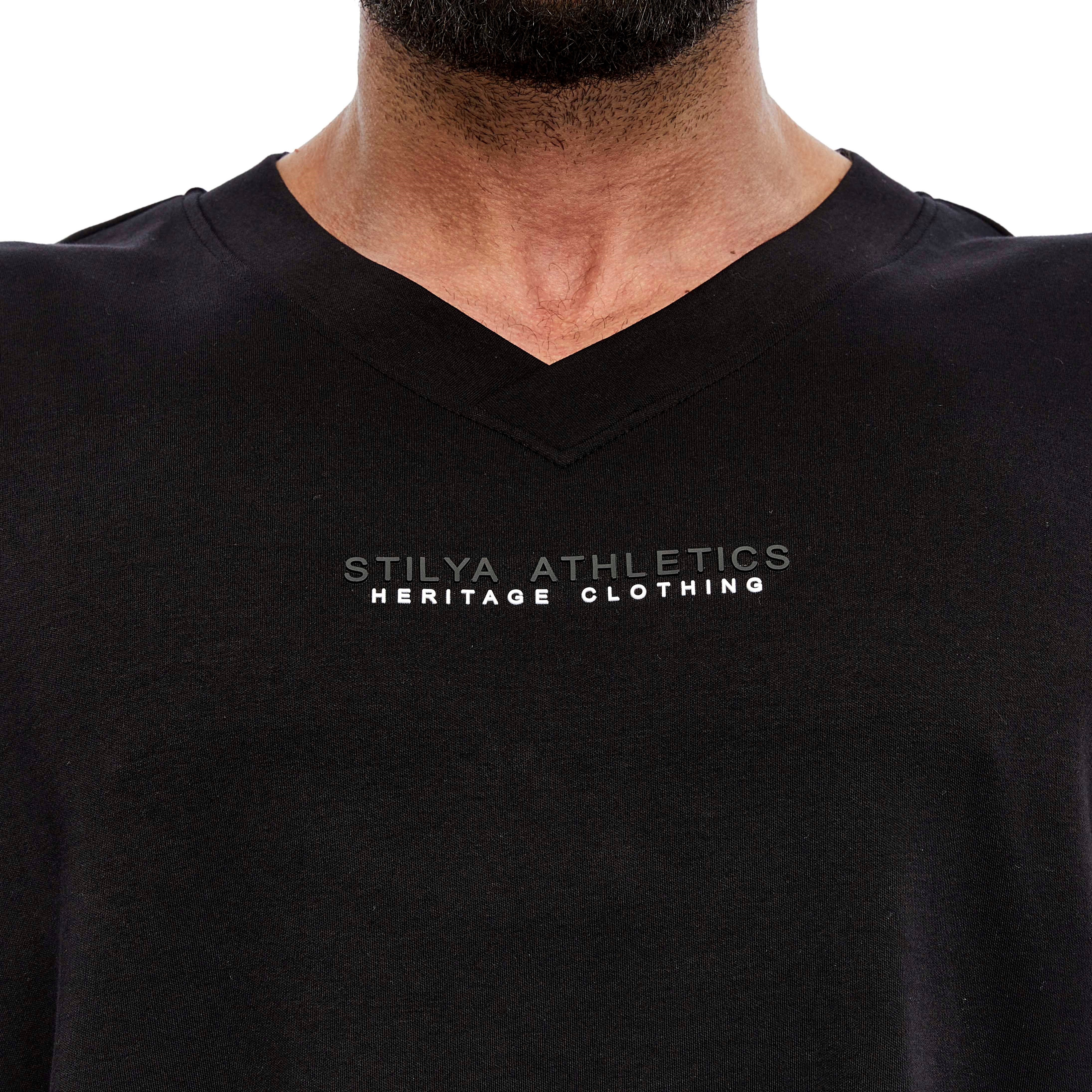 Men's Oversize Open V-neck T-shirt