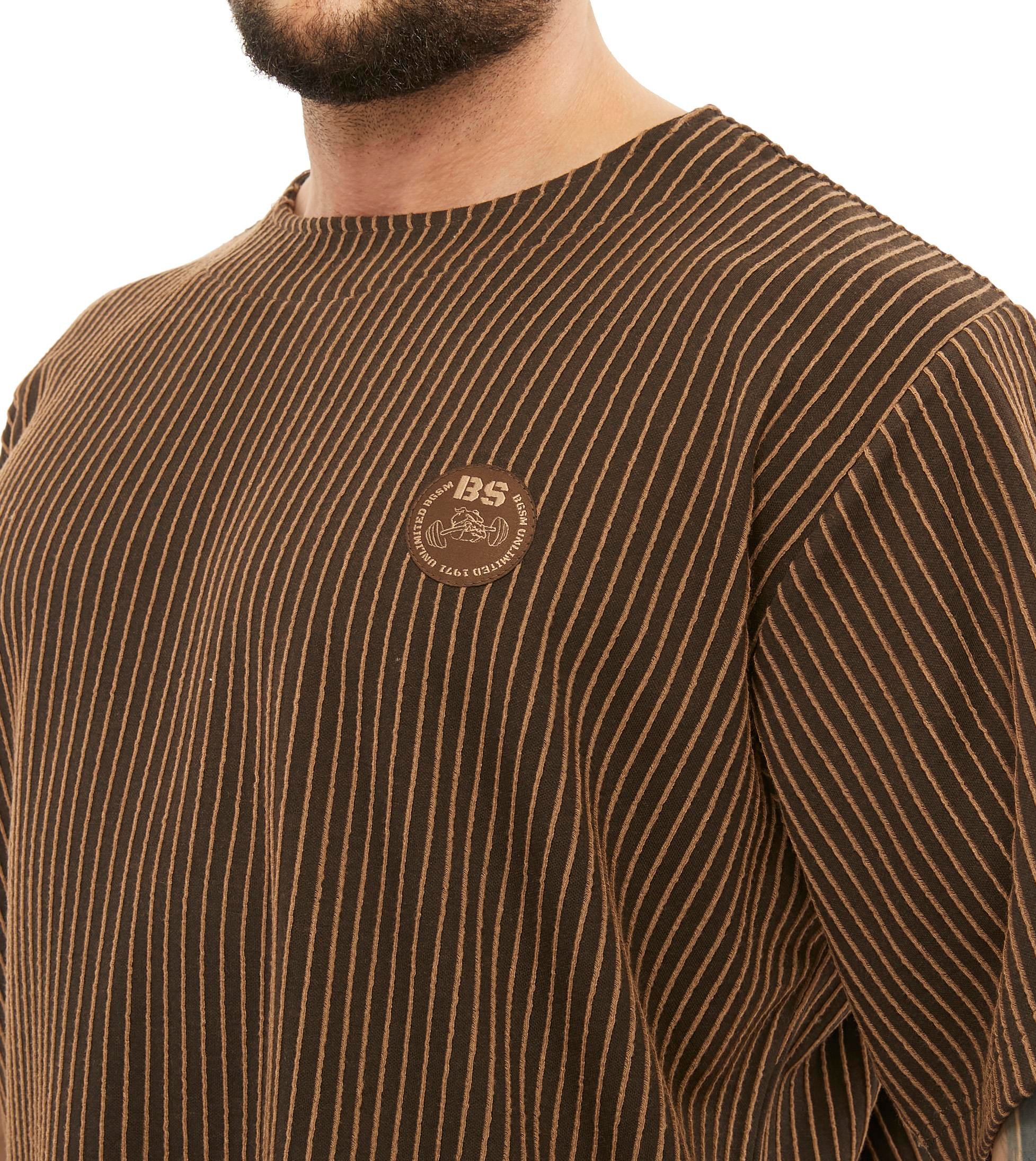 Men's Oversize Rag Top T-shirt Textured Fabric