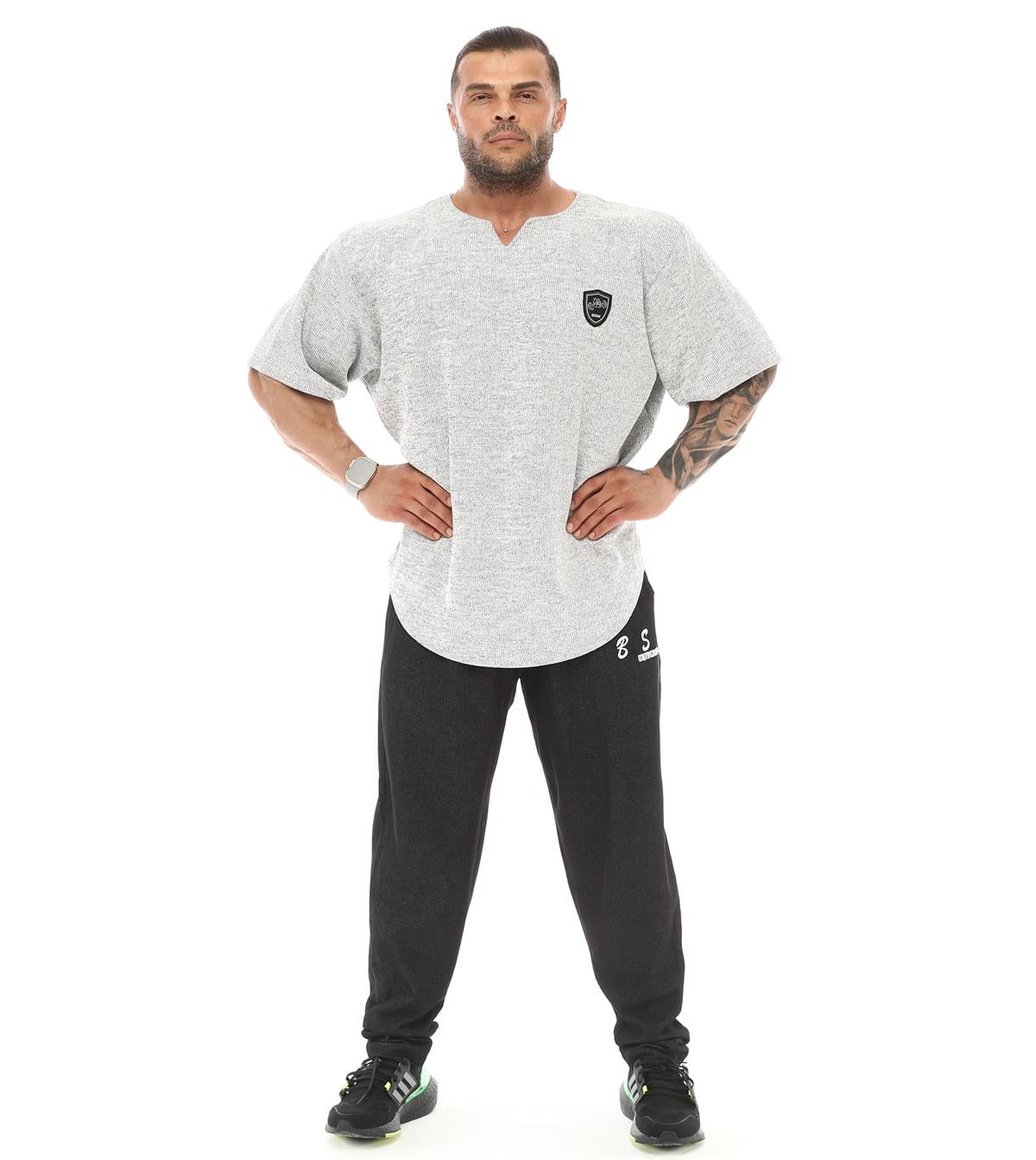 Men's Oversize Rag Top Thick Fabric T-shirt