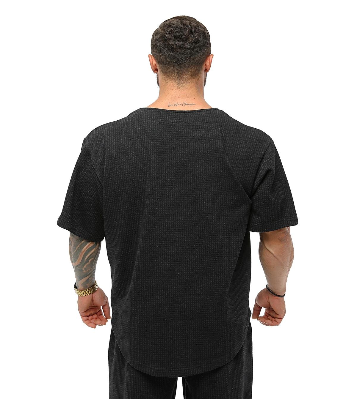 Men's Oversize Rag Top Thick Fabric T-shirt