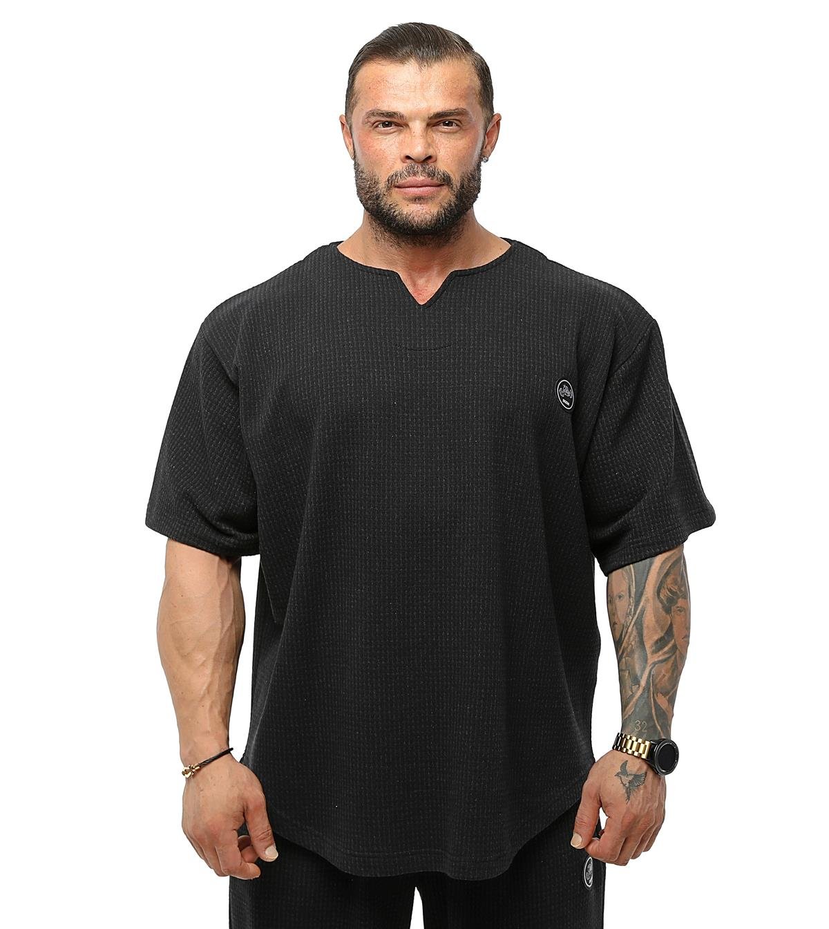 Men's Oversize Rag Top Thick Fabric T-shirt