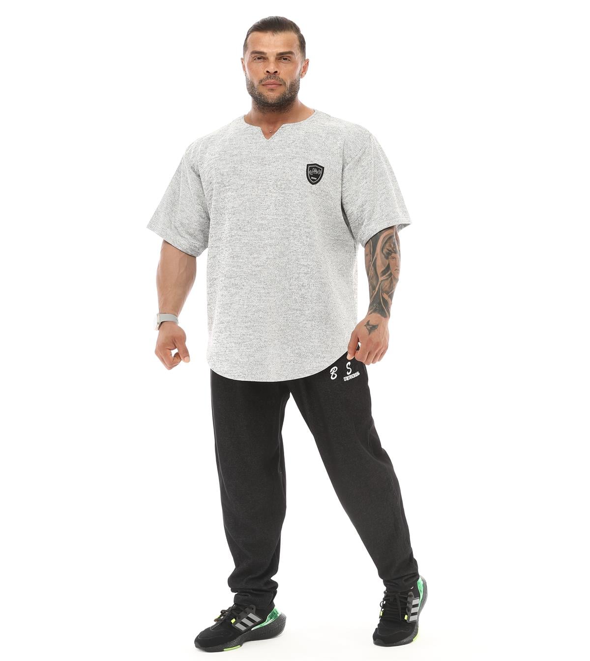 Men's Oversize Rag Top Thick Fabric T-shirt