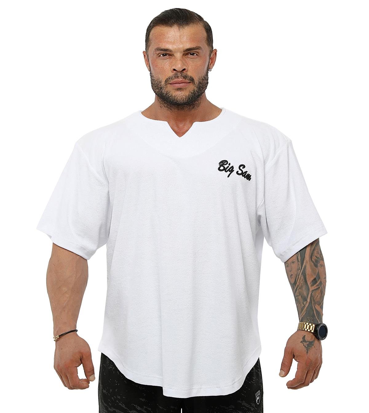 Men's Oversize Rag Top Towel Fabric T-shirt