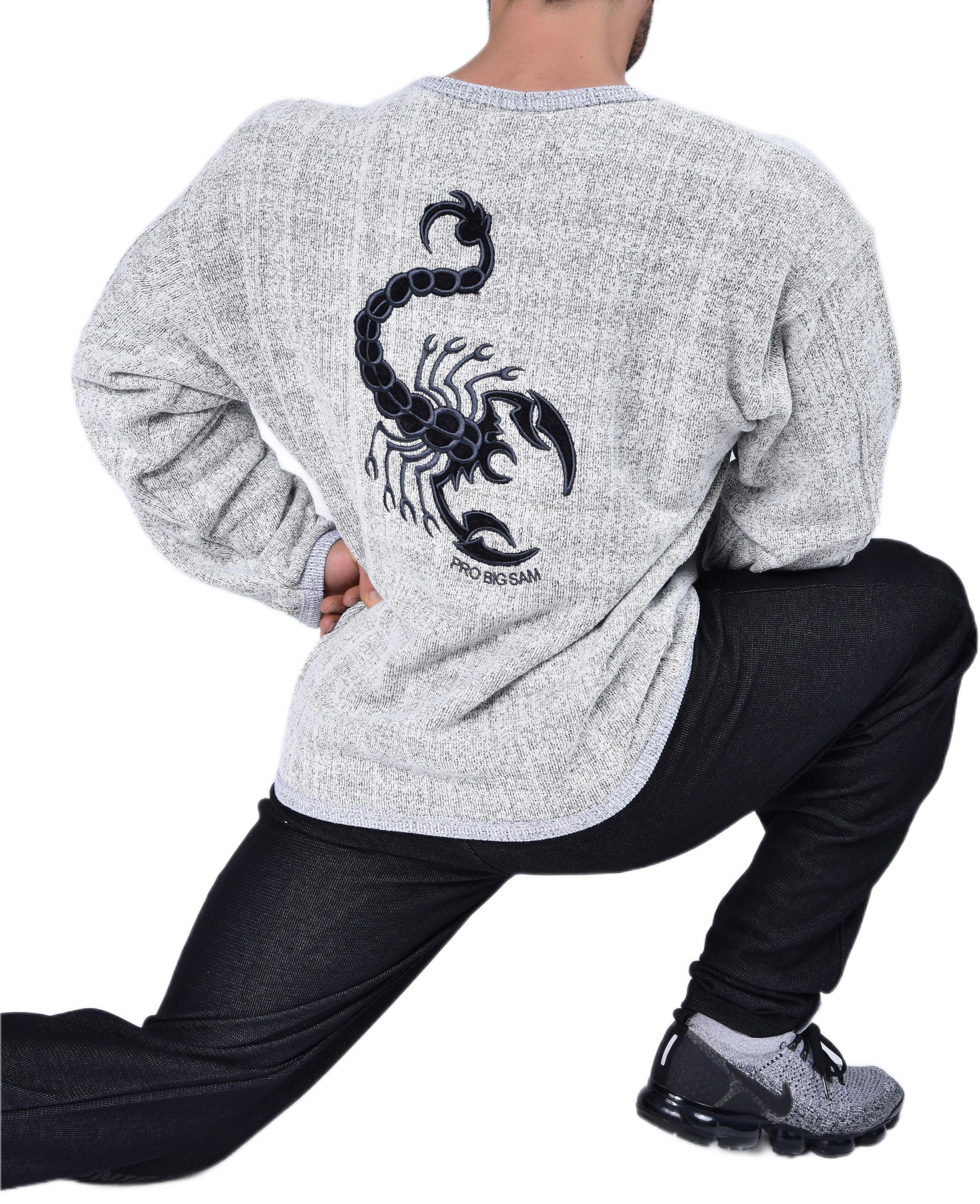 Men's Oversize Scorpion Cotton Sweatshirt