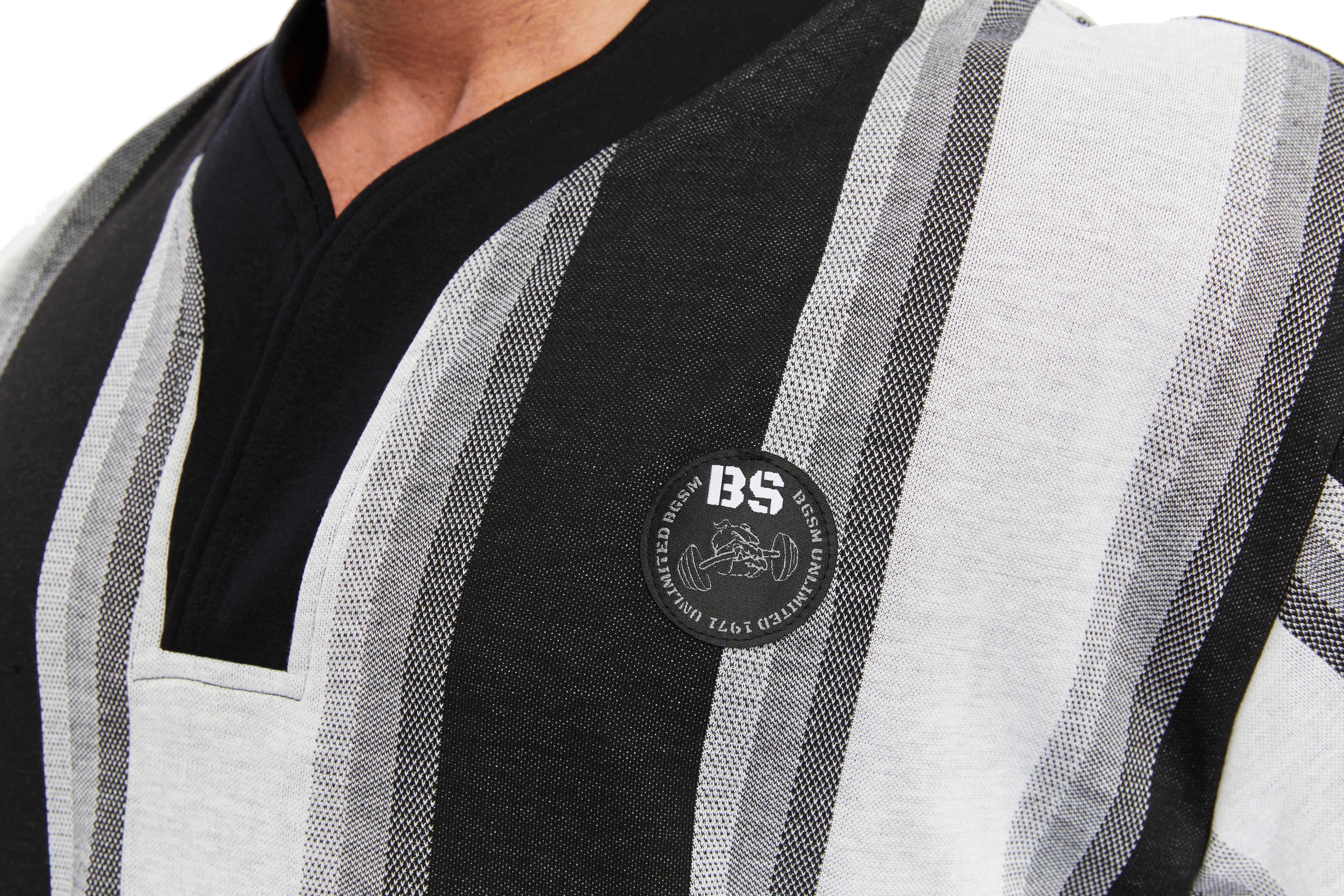 Men's Oversize Striped Rag Top Oldschool T-shirt