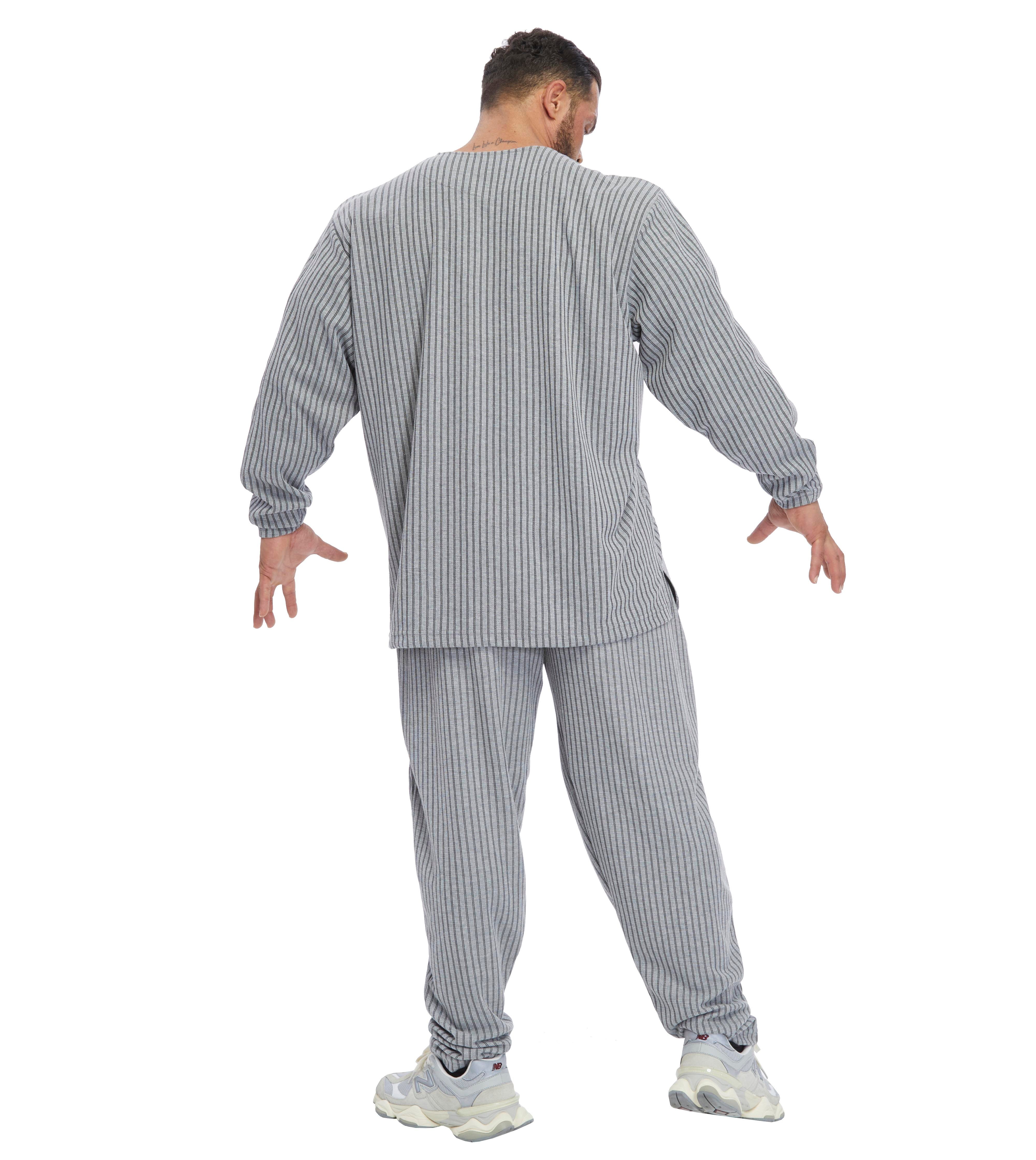 Men's Oversize Striped Sweatshirt 
