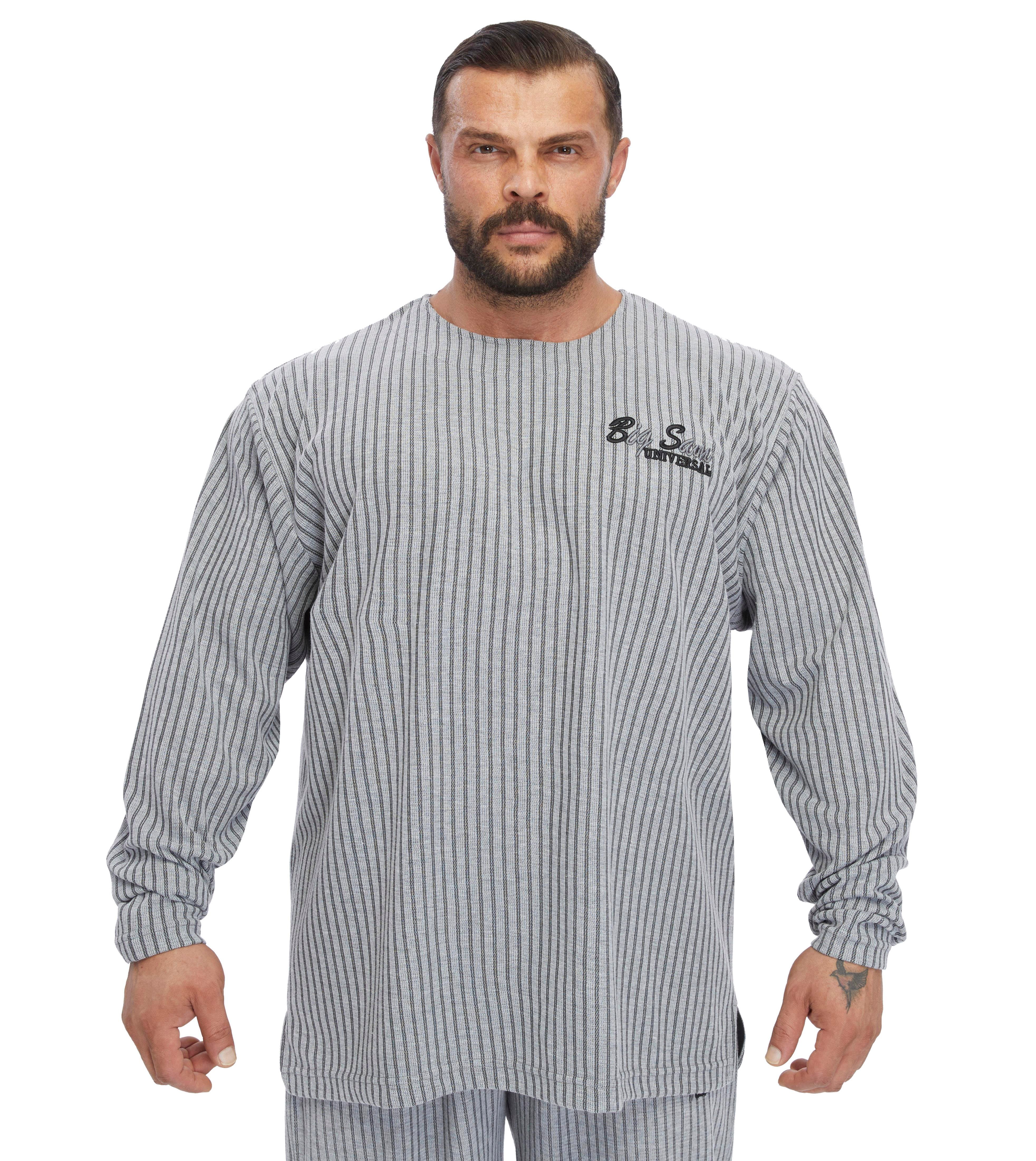 Men's Oversize Striped Sweatshirt 