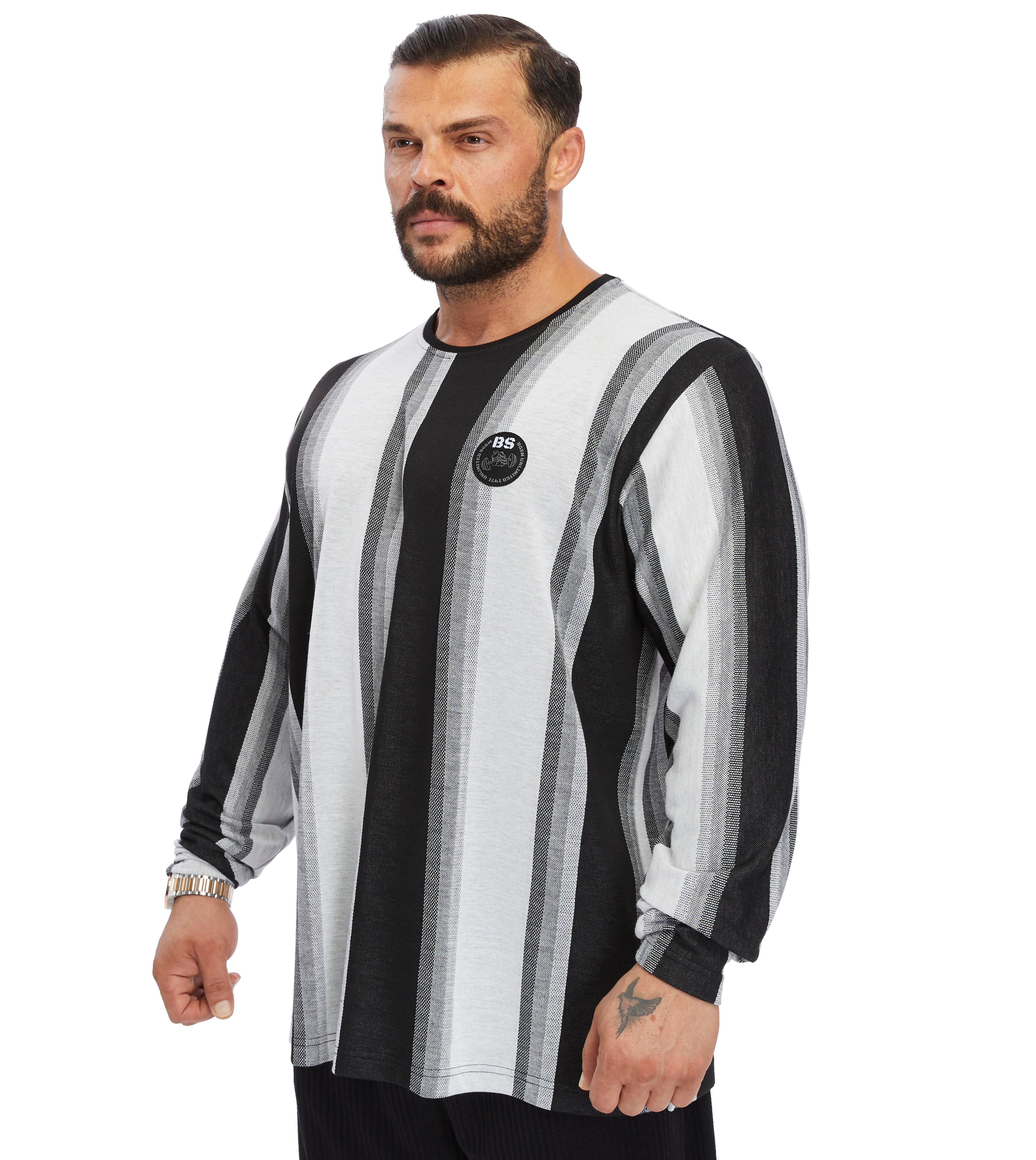 Men's Oversize Striped Sweatshirt 