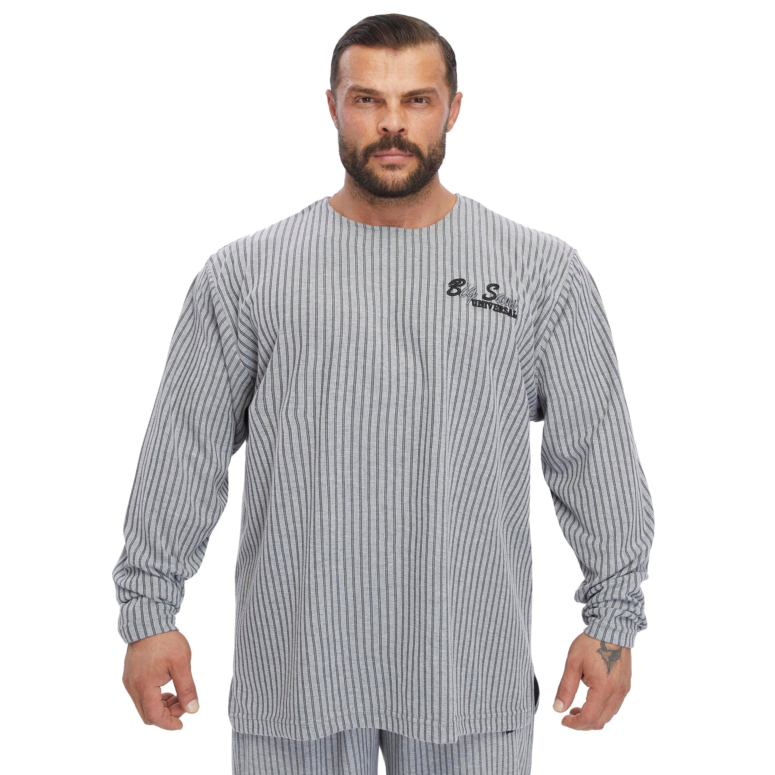 Men's Oversize Striped Sweatshirt 