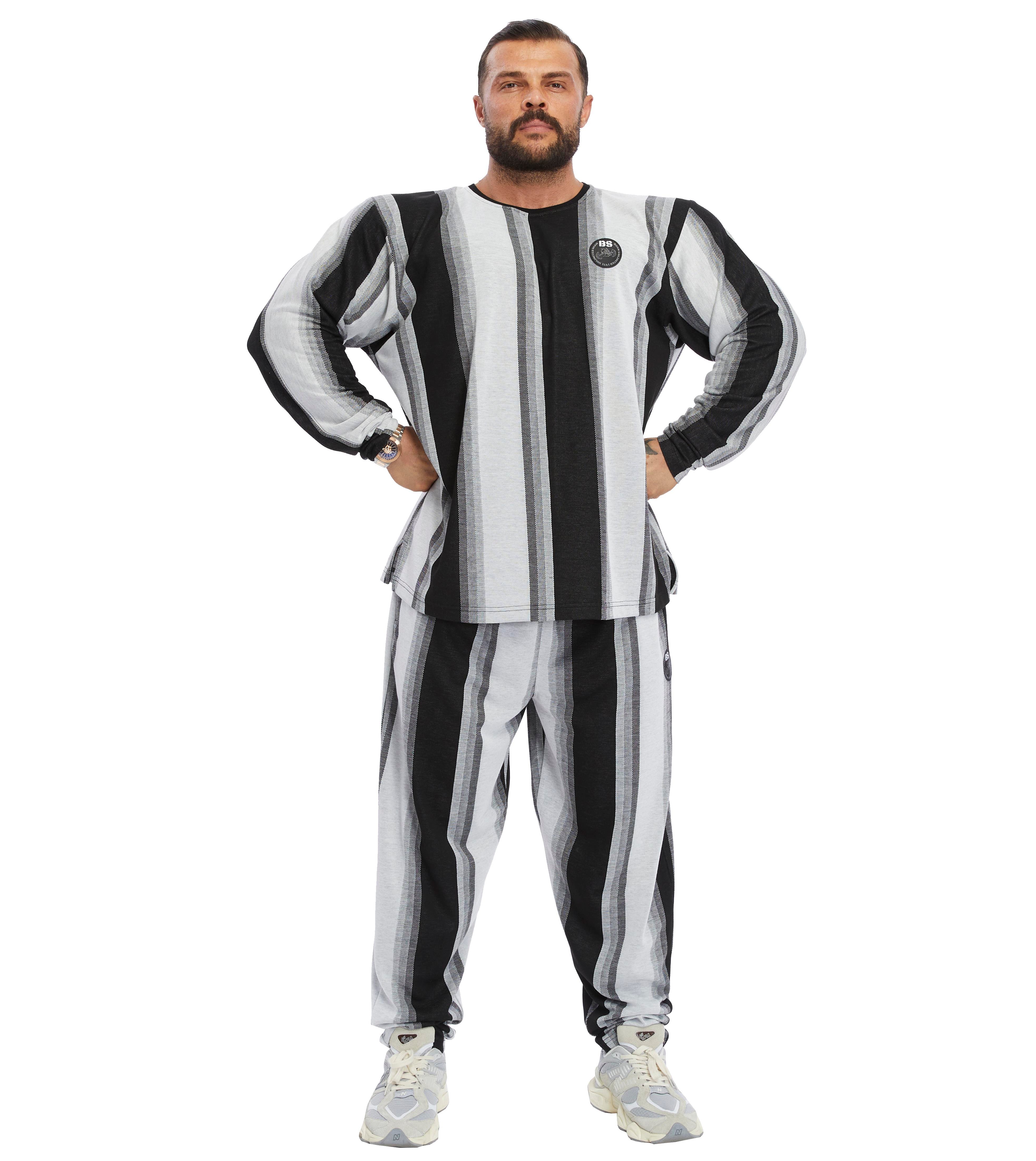 Men's Oversize Striped Sweatshirt 